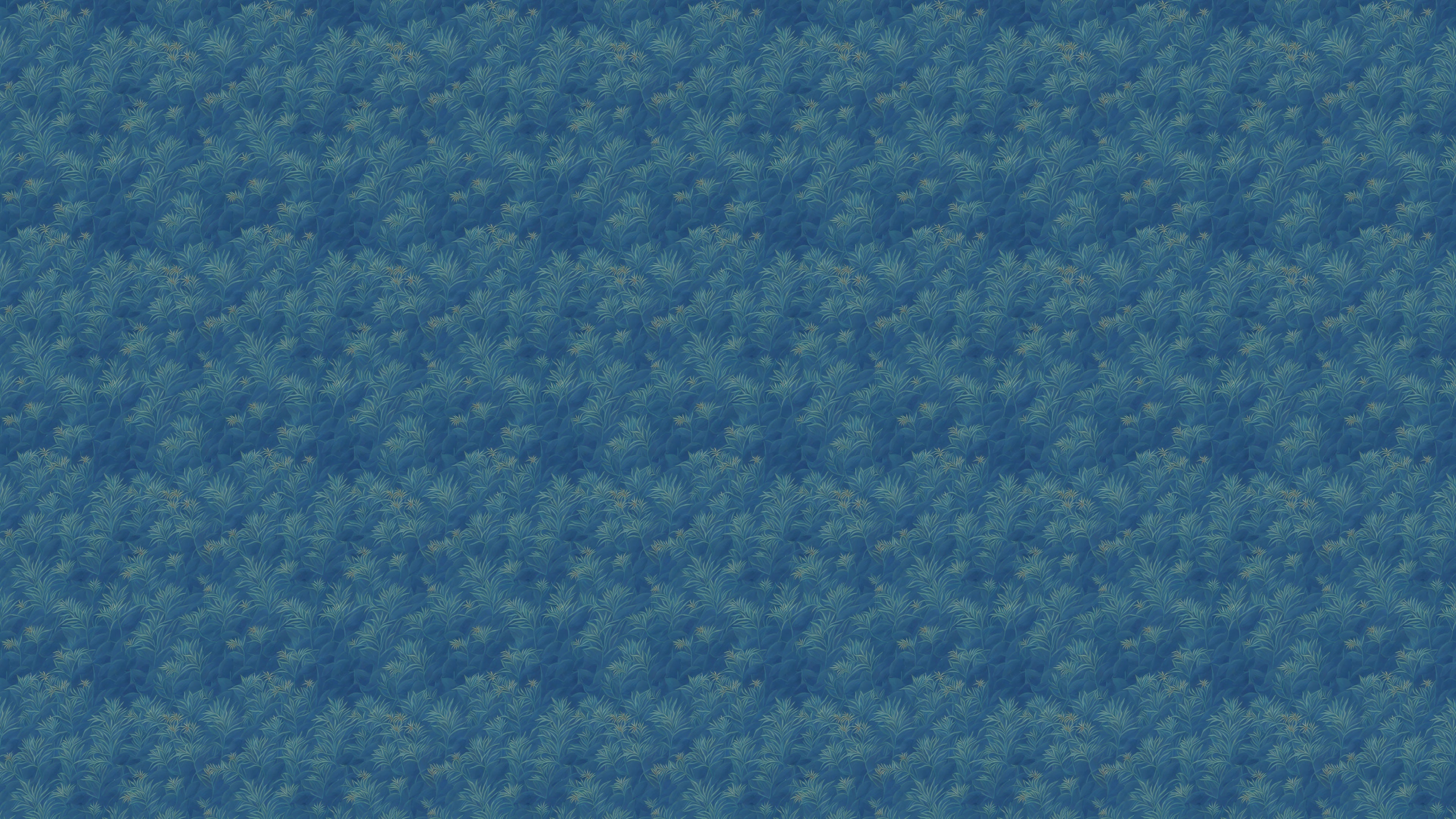 Cabomba in the moonlight - Elegant tapet med akvatiska växter i ljus ton