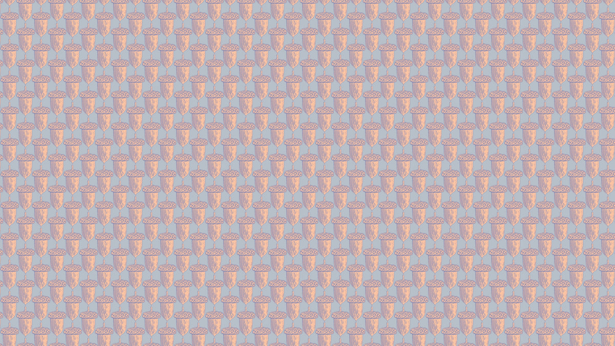 Reval Wallpaper Acorn Sunset - Blå – kvalitetsprodukt för ett vackrare och mer hållbart hem