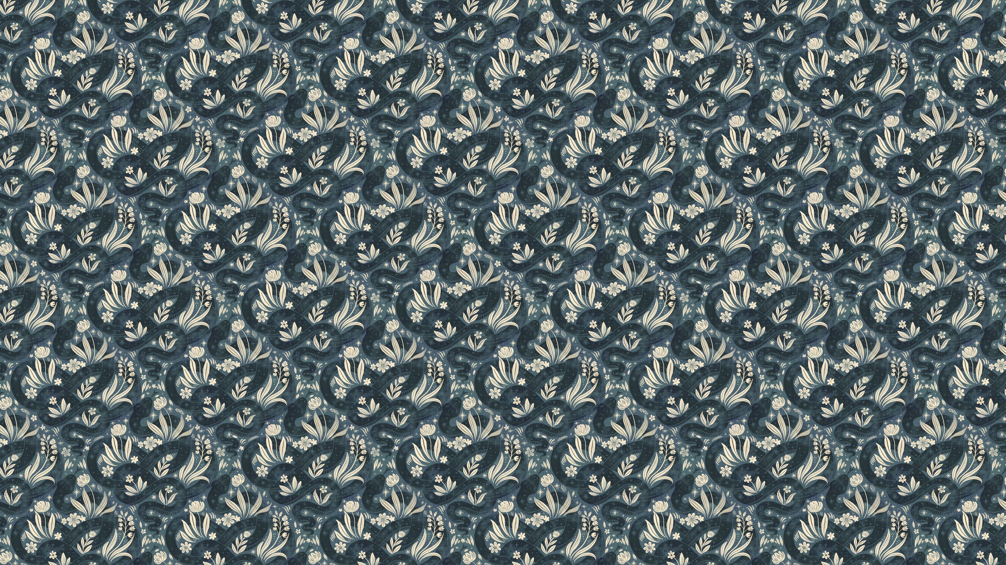 Space Serpent Teal - Blå/Beige