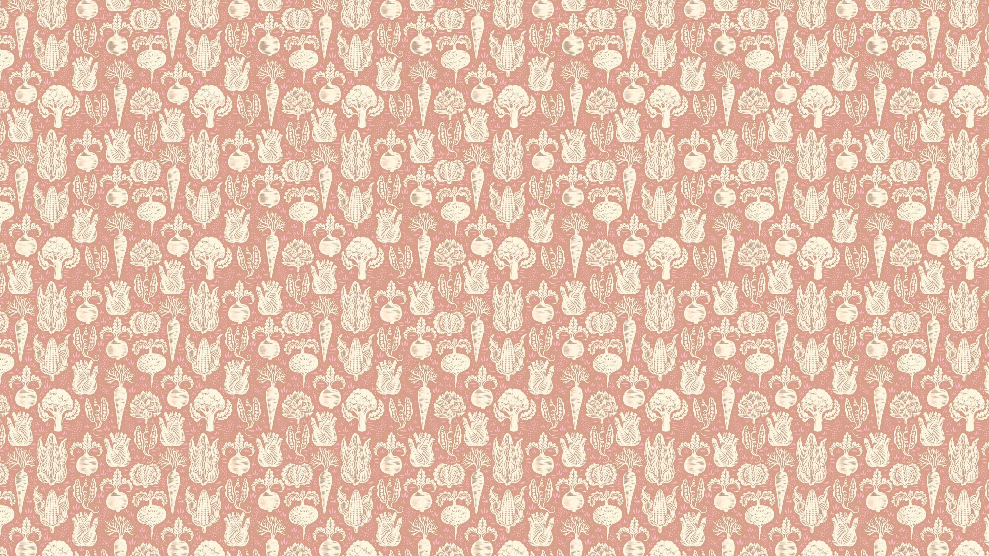 Reval Wallpaper Grönsaksgården - Jord - Kökstapet med grönsaker – högkvalitativ tapet för en personlig och harmonisk vägg