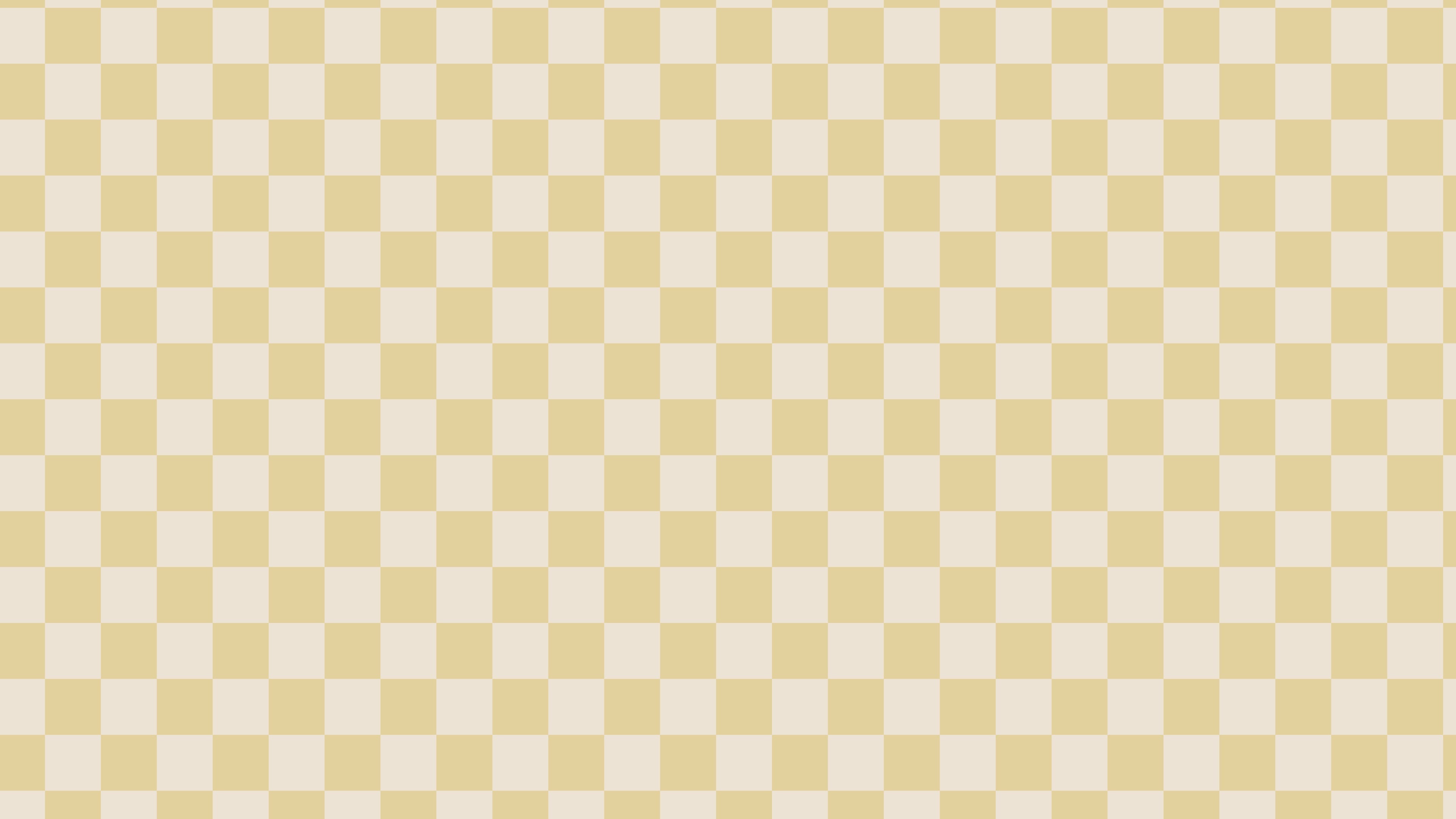 Reval Wallpaper Checkers - Wheat - Tapet med rutigt mönster i gult och beige – högkvalitativ tapet för en personlig och ha...