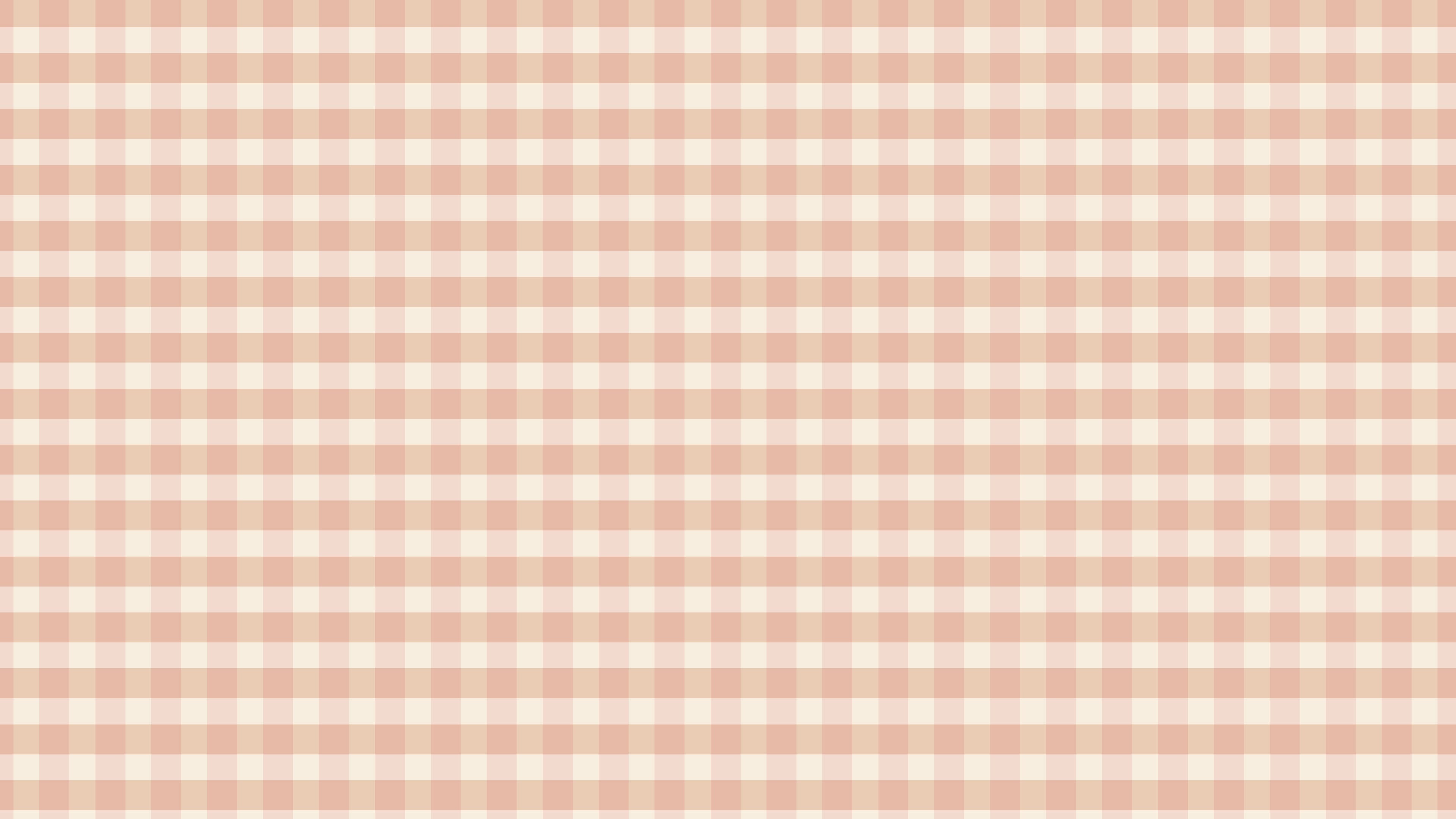Reval Wallpaper Gingham - Peach - Klassisk tapet med rutmönster i persika – högkvalitativ tapet för en personlig och harmo...