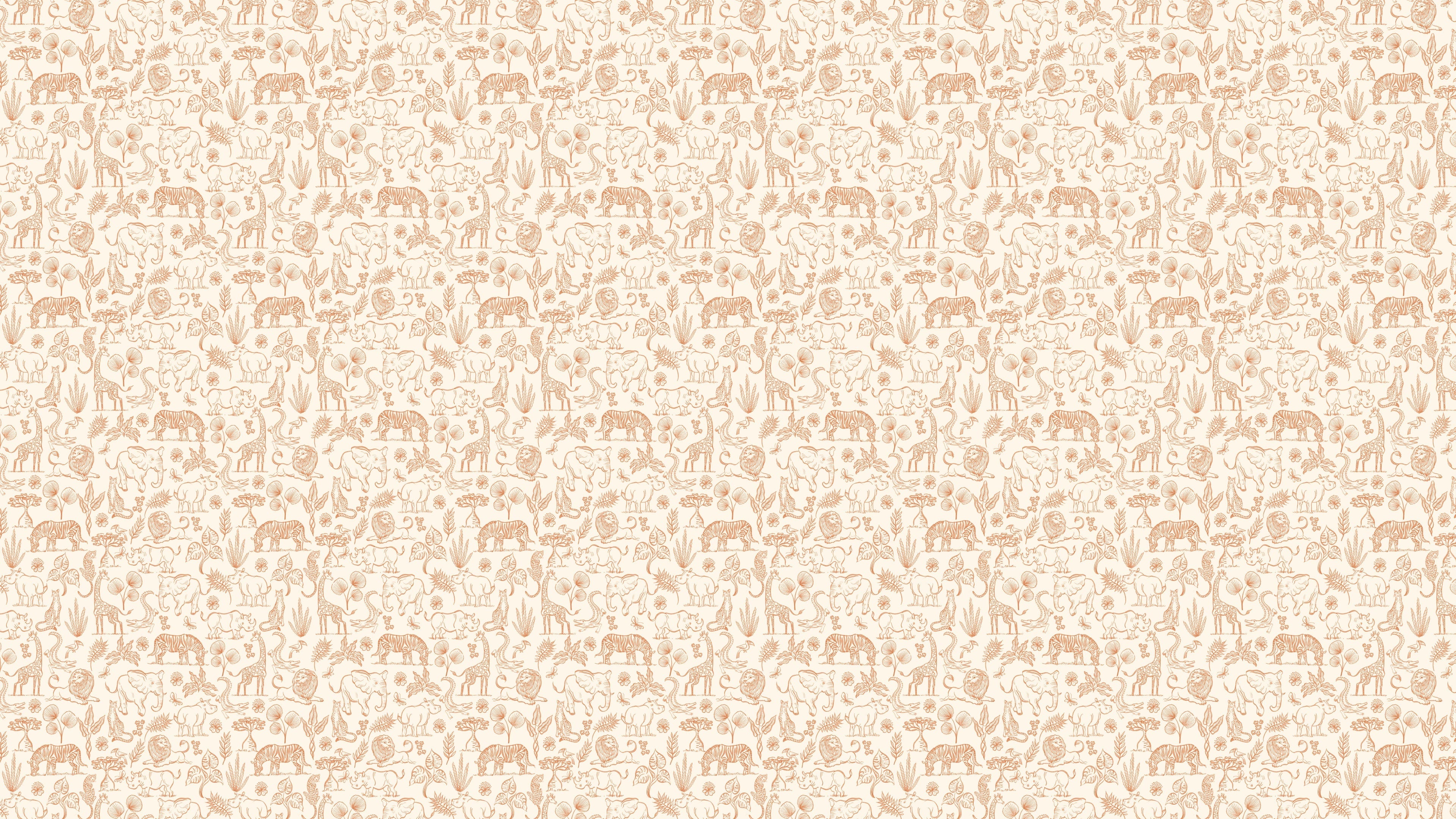 Watercolor Safari - Terracotta