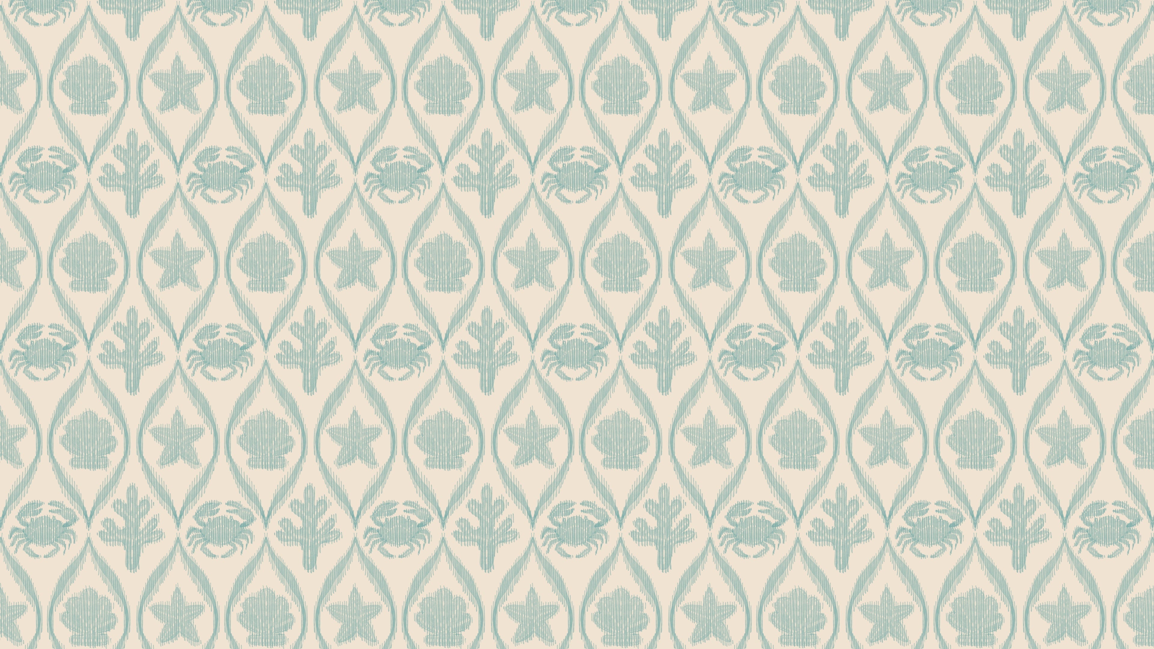 Beach Life Ikat - Aqua