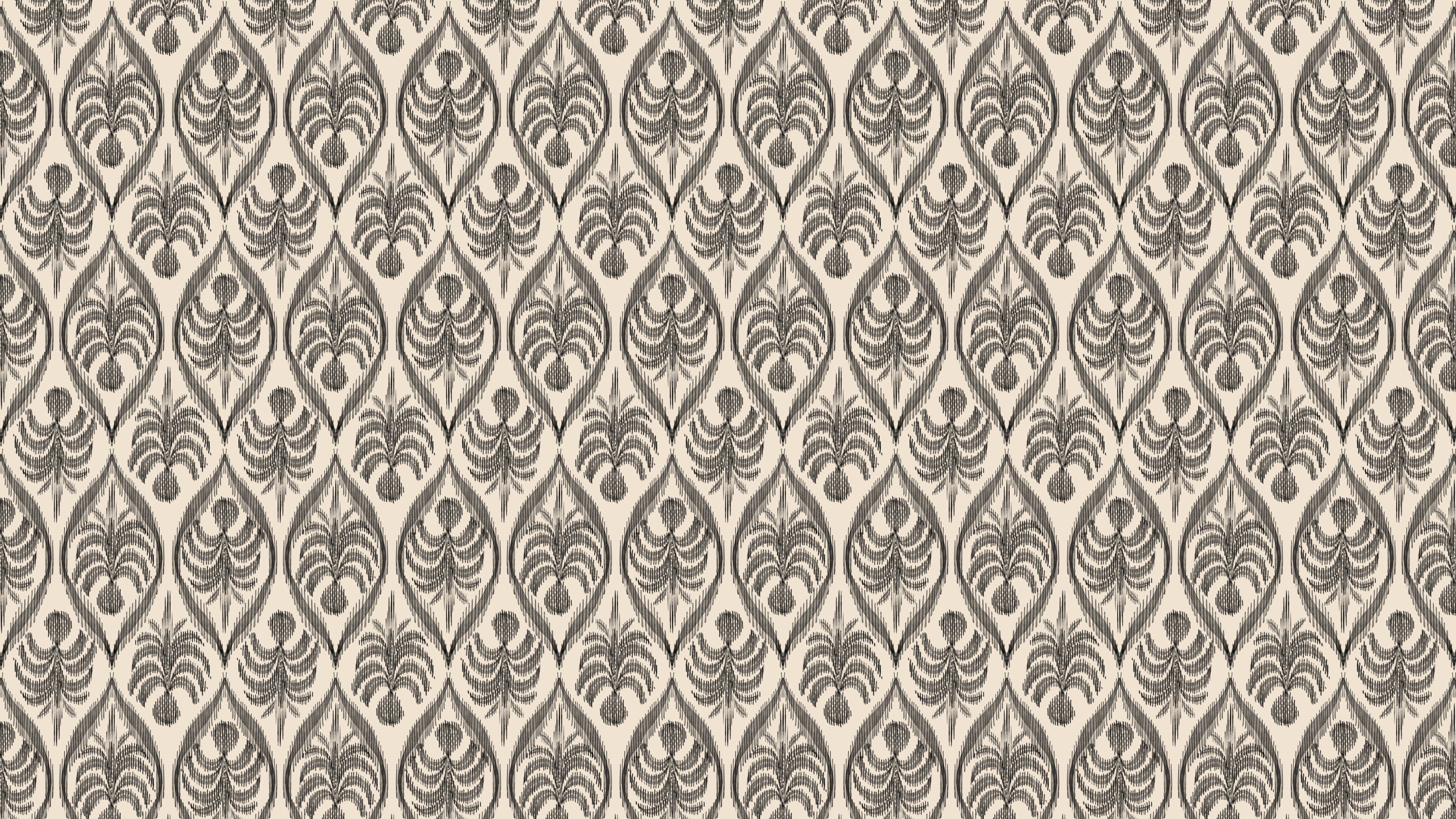 Ikat Palm Tree - Stone