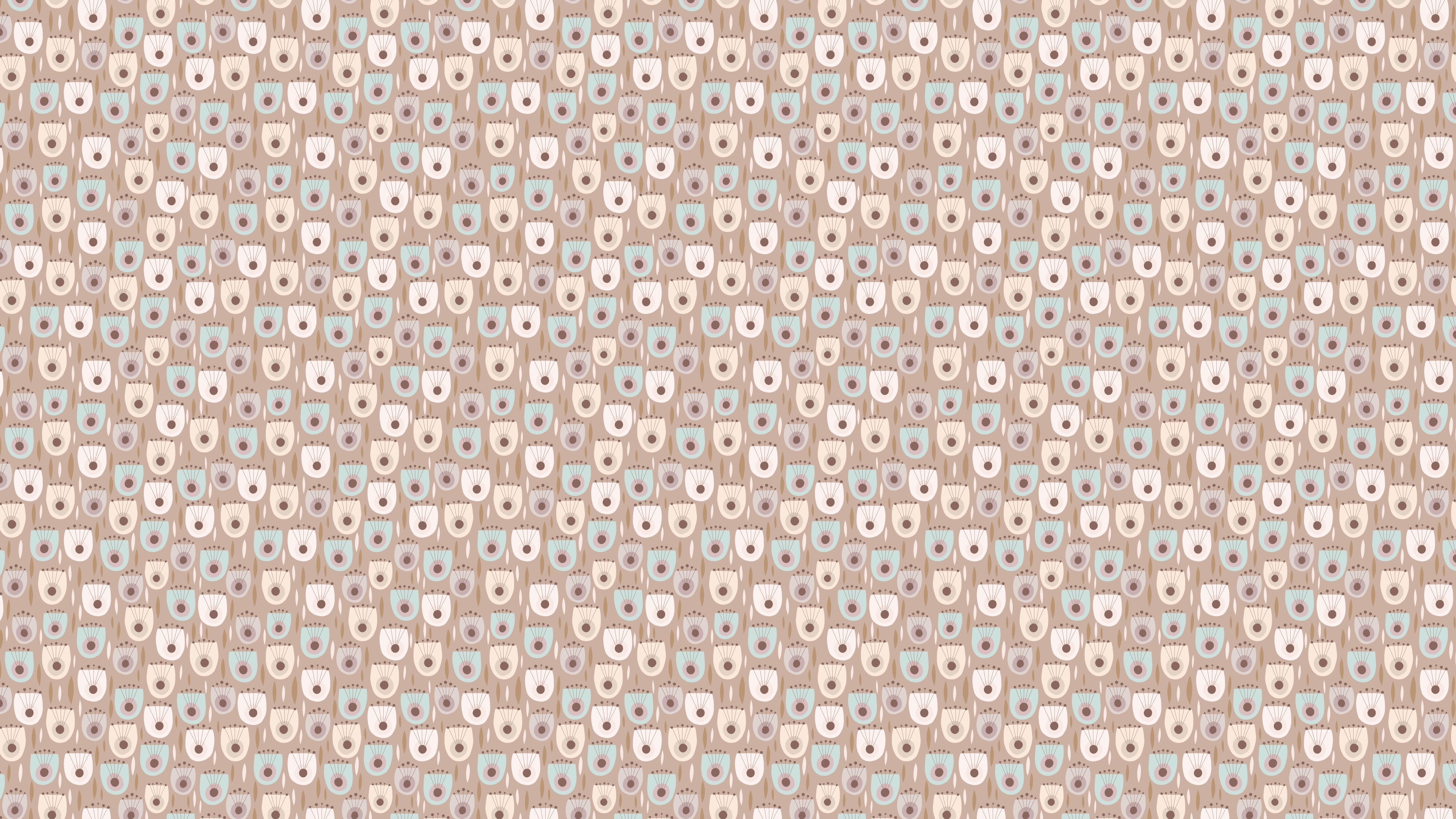 Retro Tulip - Coffee