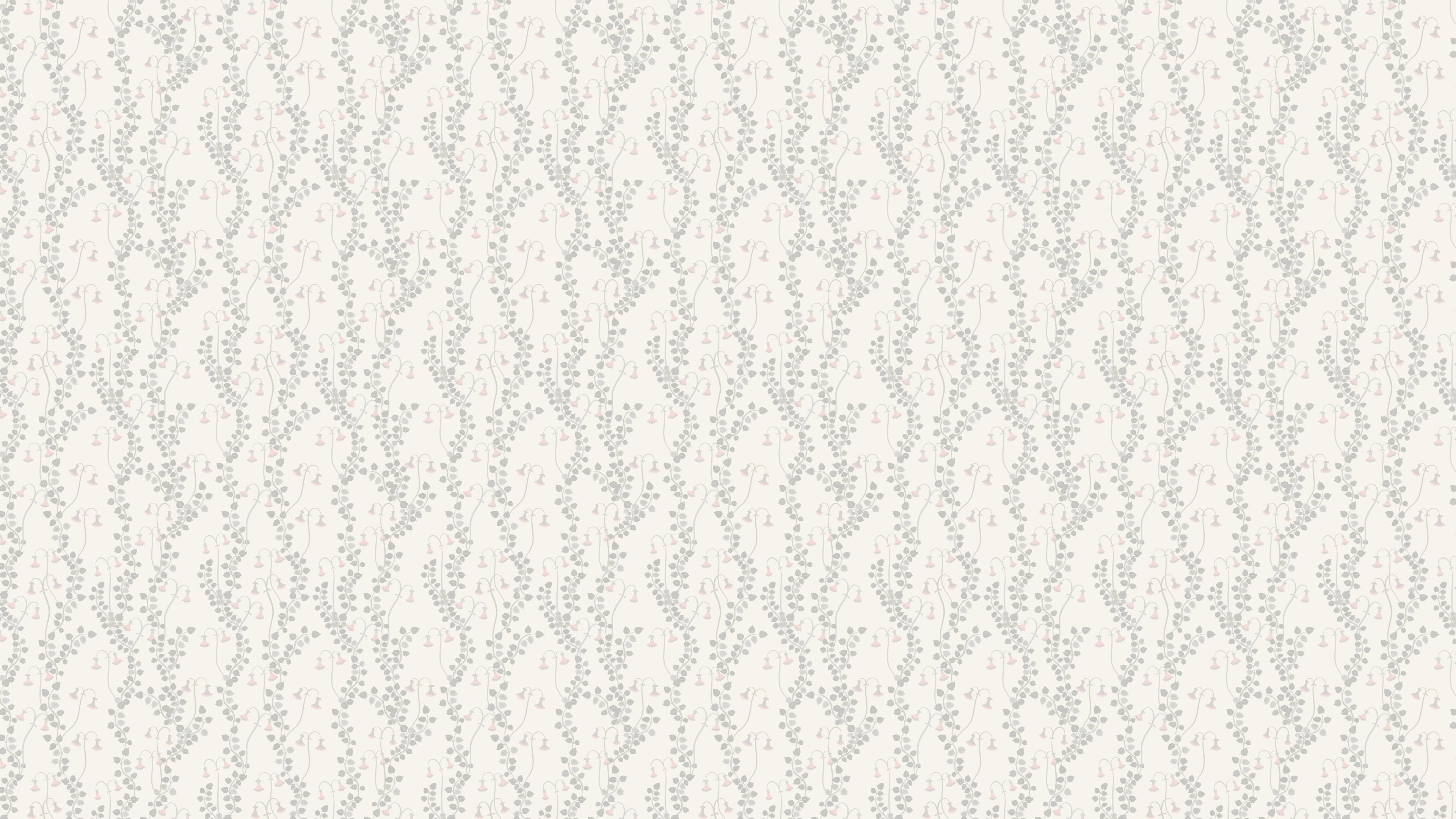 Linnea Borealis - Mild - Klassisk svensk blomstertapet i grå ton