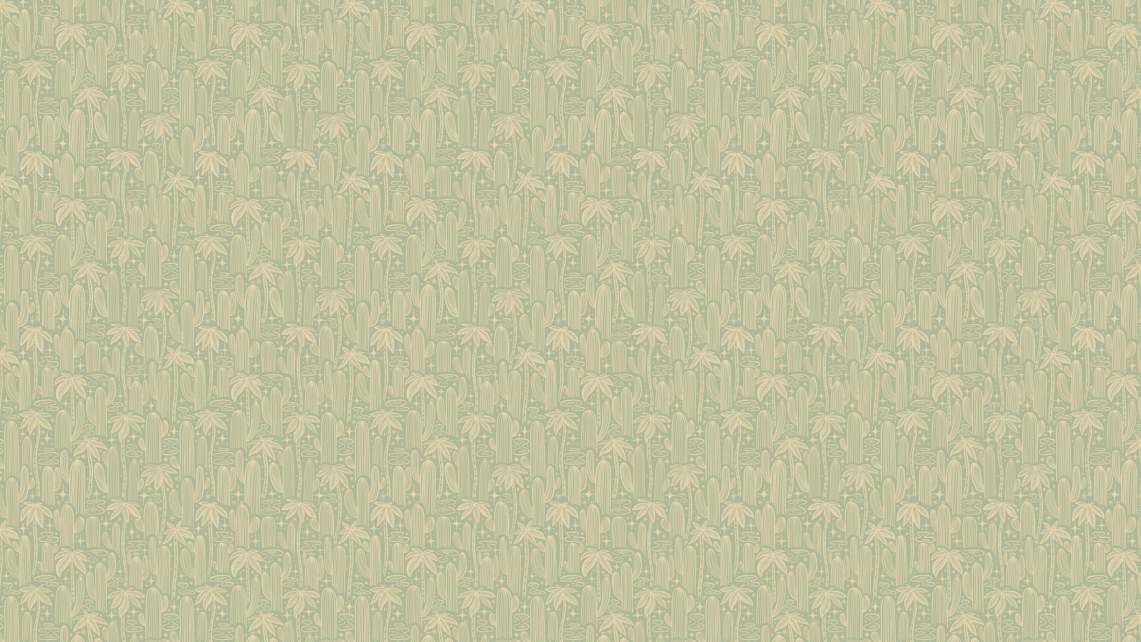 Starlit Oasis - Retro Grön