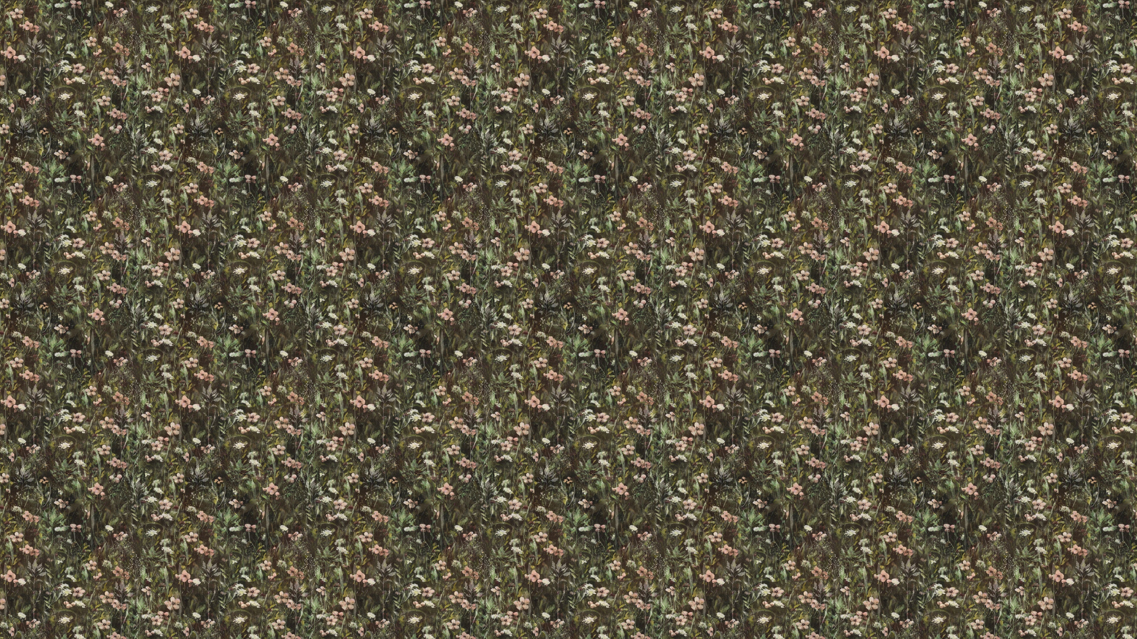 Endless summer - A cloudy day – Mörk blommig tapet