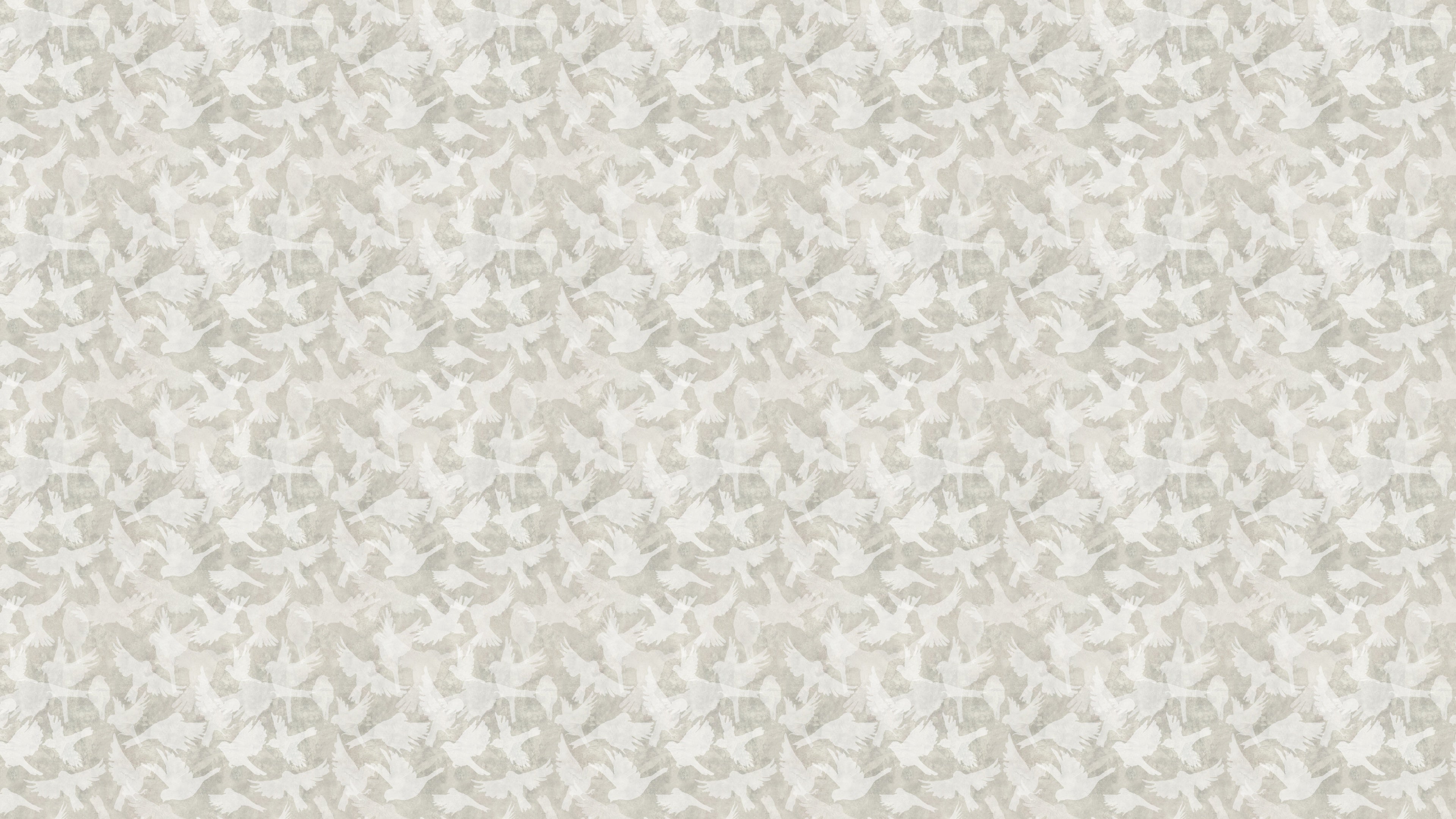 Fåglar - Beige - Naturlig beige tapet med fågelmotiv i skandinavisk design