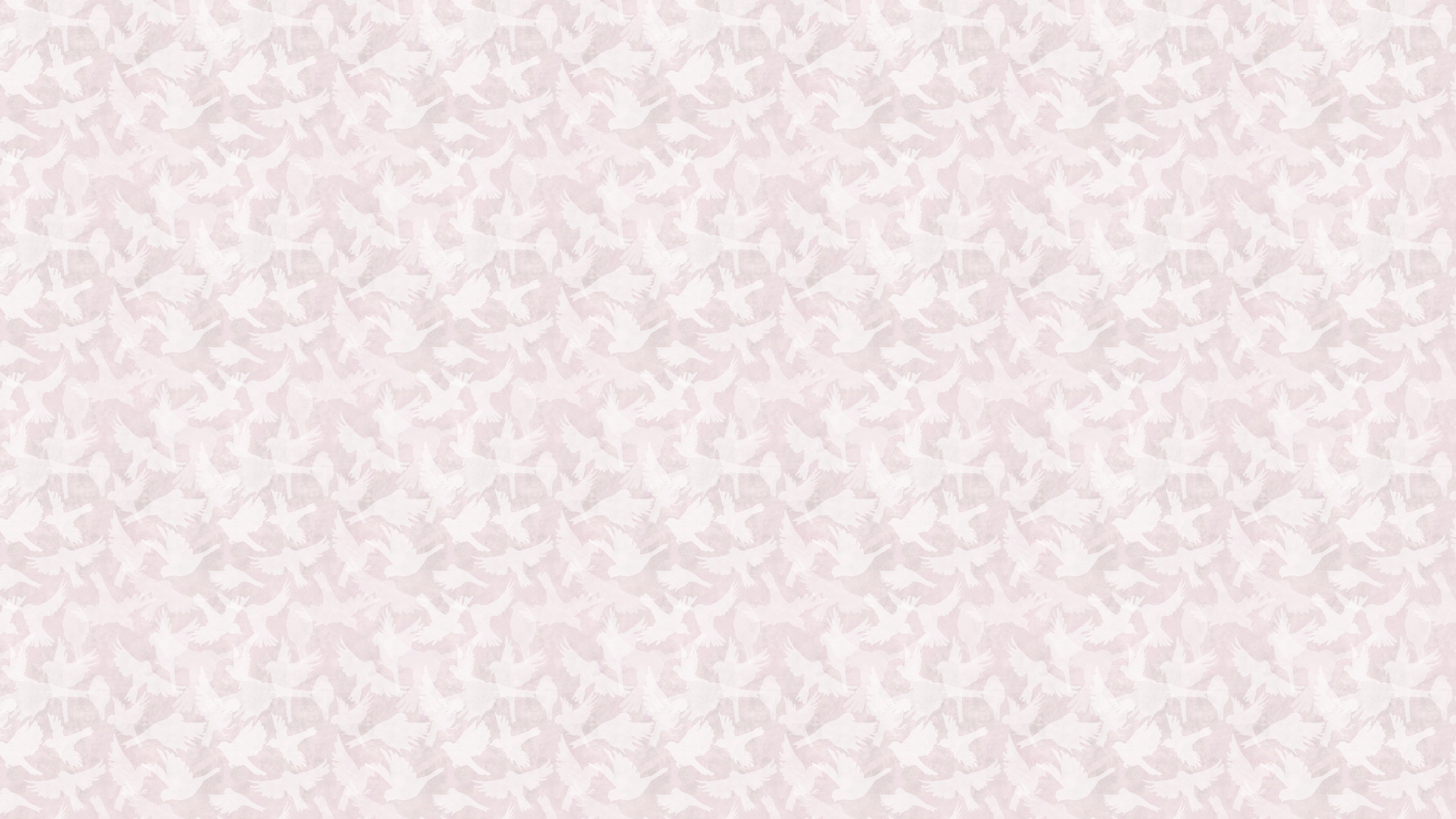 Fåglar - Rose - Mjuk rosa tapet med fågelmotiv i skandinavisk design