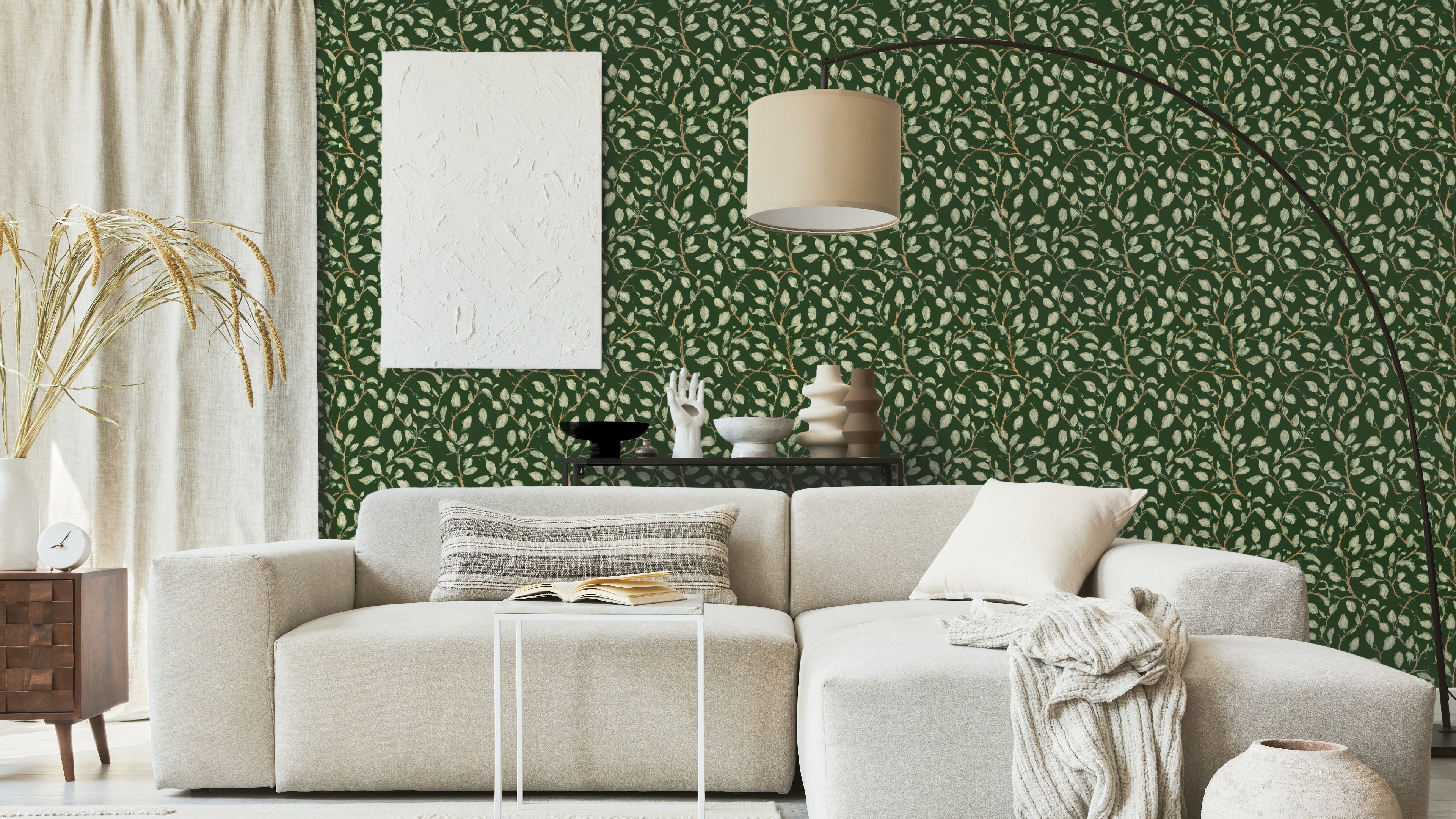 Reveal Wallpaper Nocciola - Pine Grön – kvalitetsprodukt för ett vackrare och mer hållbart hem