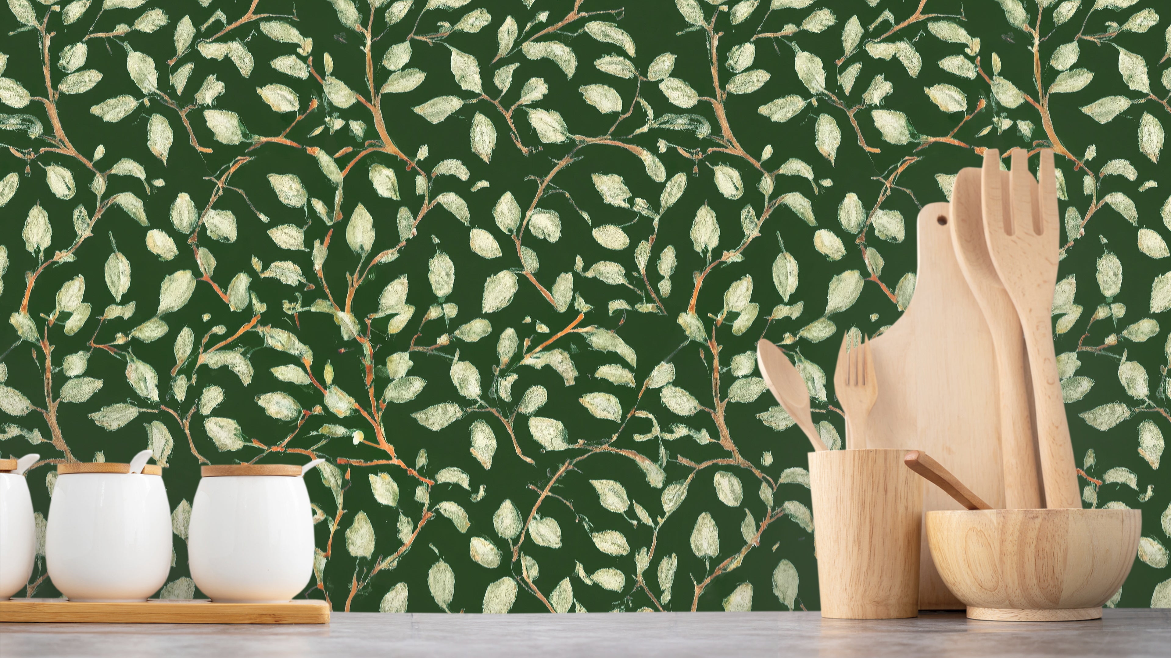 Reveal Wallpaper Nocciola - Pine Grön – kvalitetsprodukt för ett vackrare och mer hållbart hem