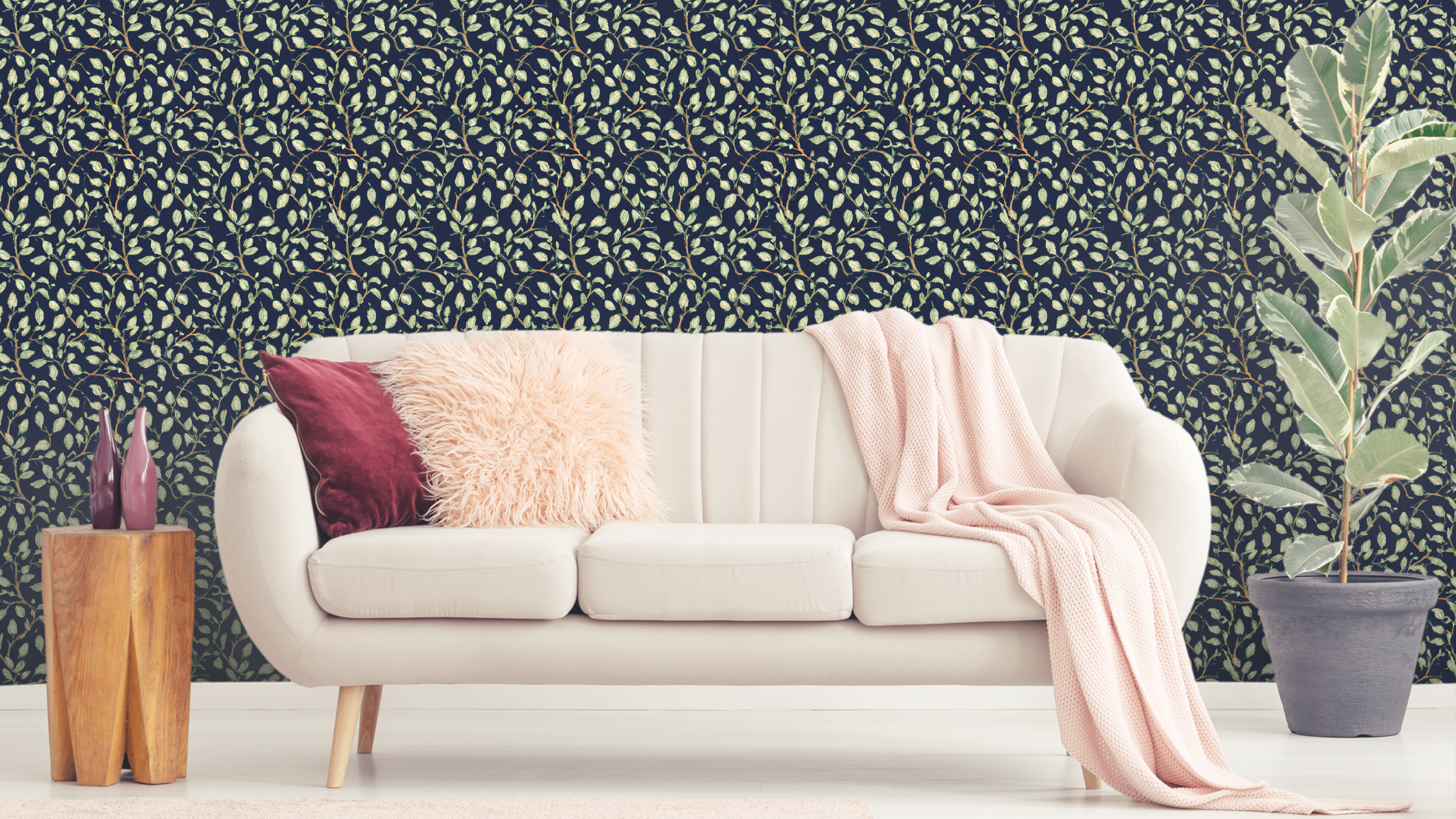 Reveal Wallpaper Nocciola - Mariana Blå – kvalitetsprodukt för ett vackrare och mer hållbart hem