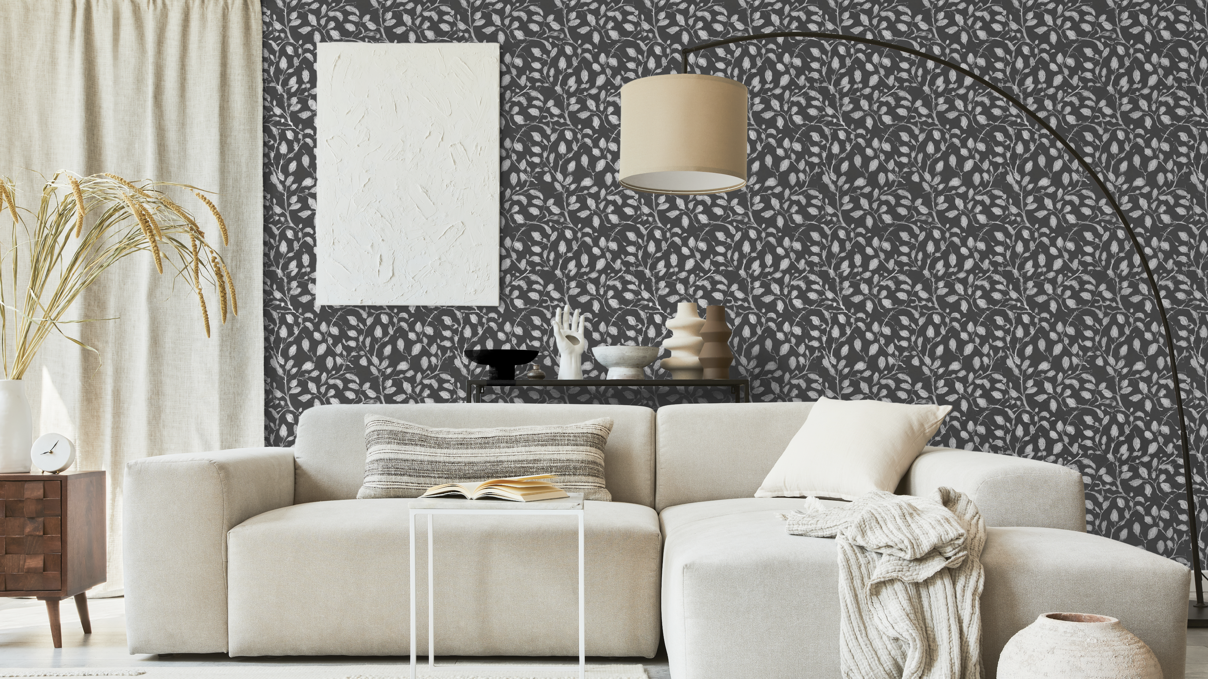 Reveal Wallpaper Nocciola - Svart ´n Vit – kvalitetsprodukt för ett vackrare och mer hållbart hem