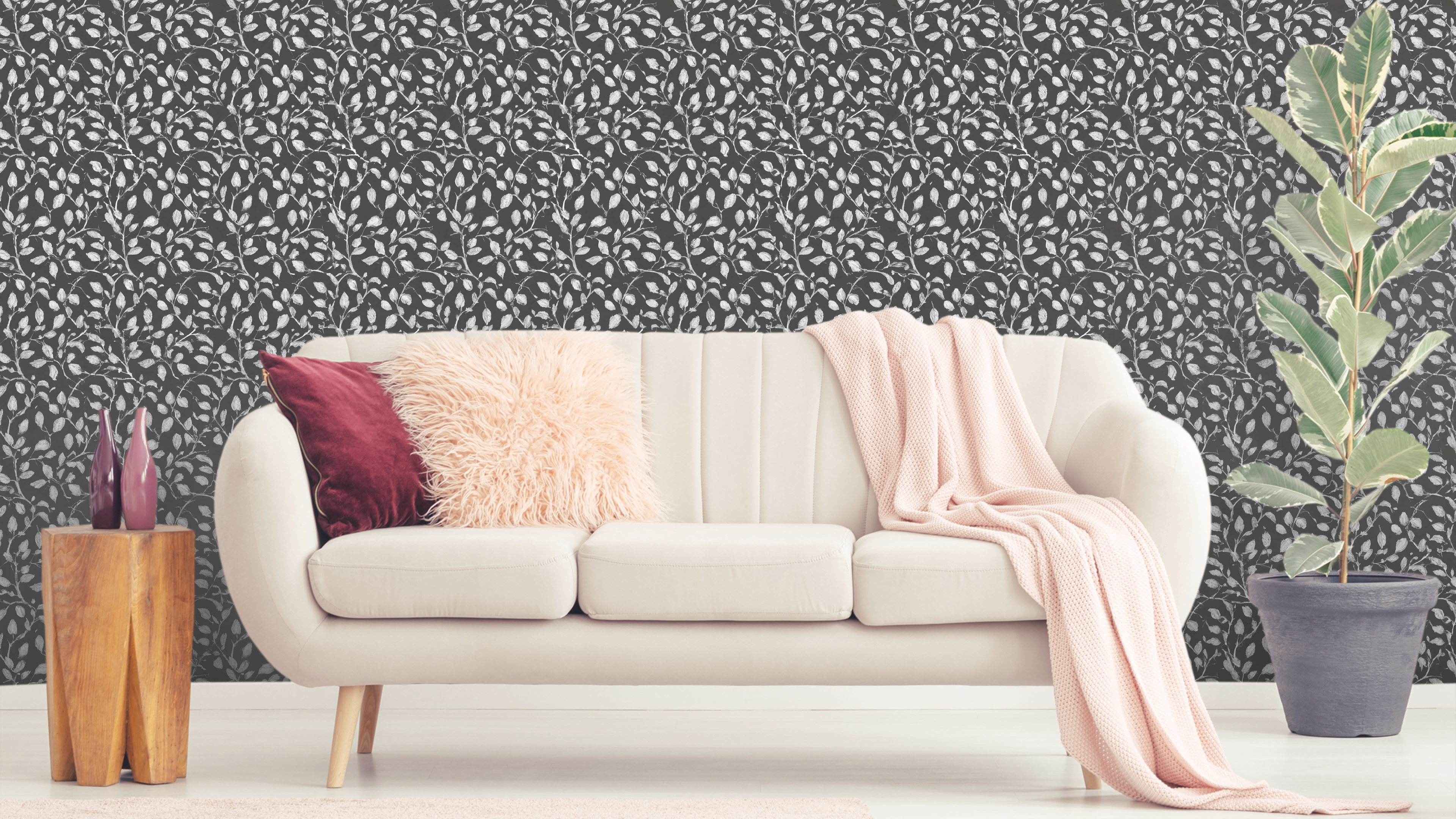 Reveal Wallpaper Nocciola - Svart ´n Vit – kvalitetsprodukt för ett vackrare och mer hållbart hem