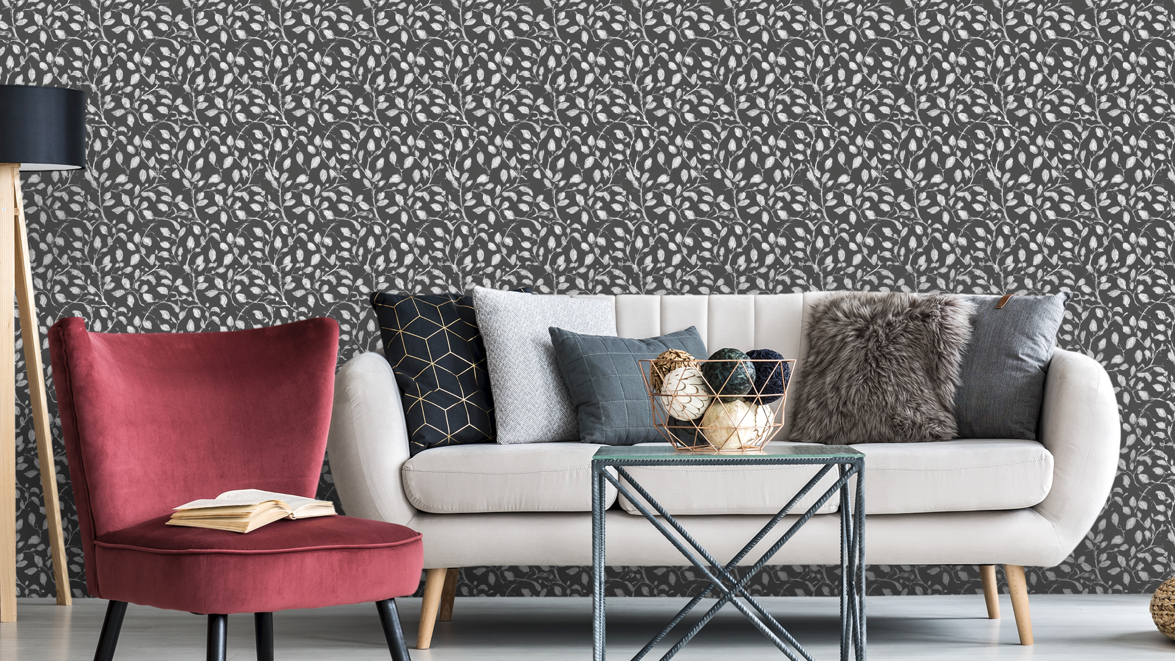 Reveal Wallpaper Nocciola - Svart ´n Vit – kvalitetsprodukt för ett vackrare och mer hållbart hem