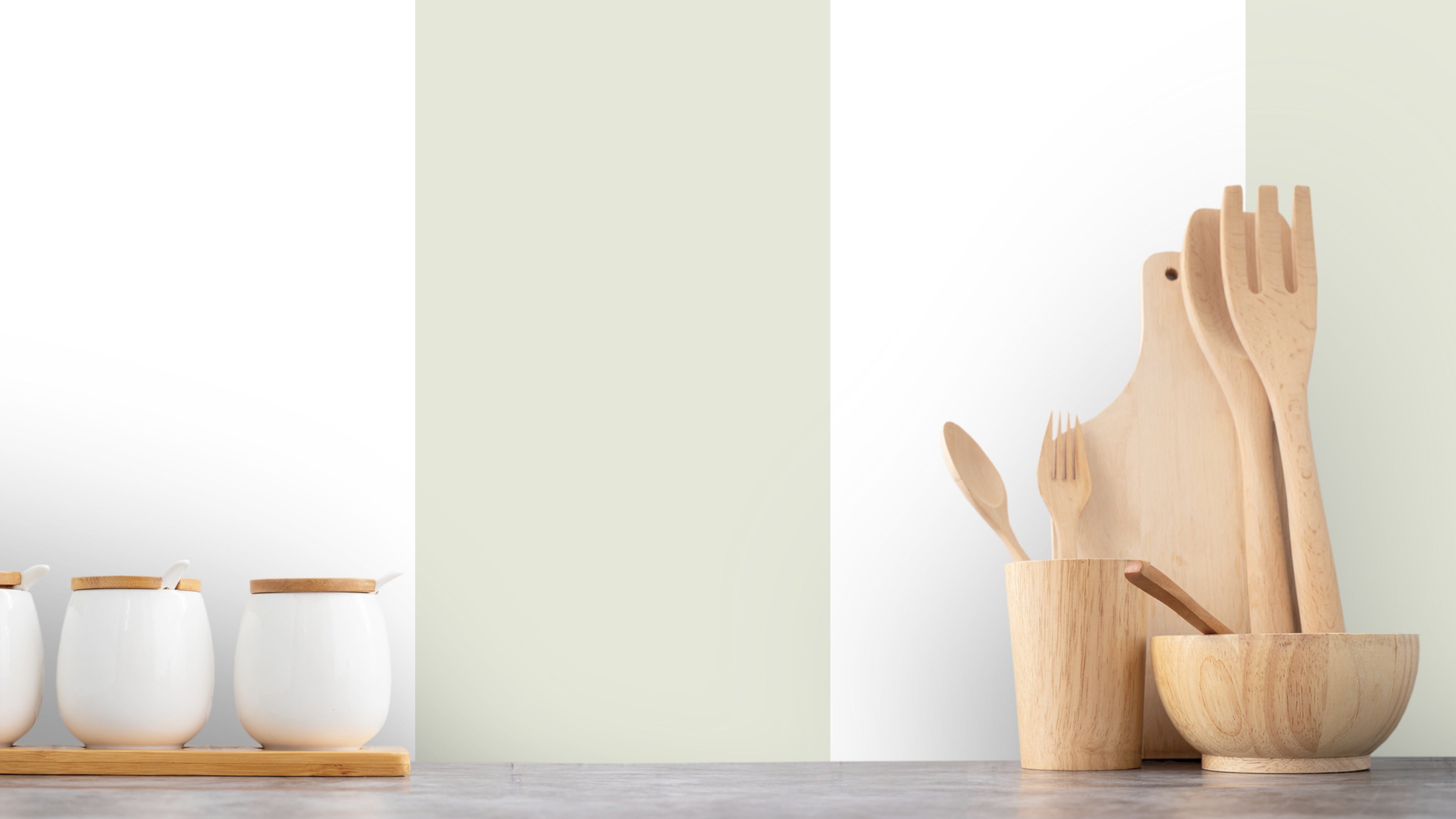 Big Stripes - Vit/Stockholmsvit - Klassisk randig tapet i vitt