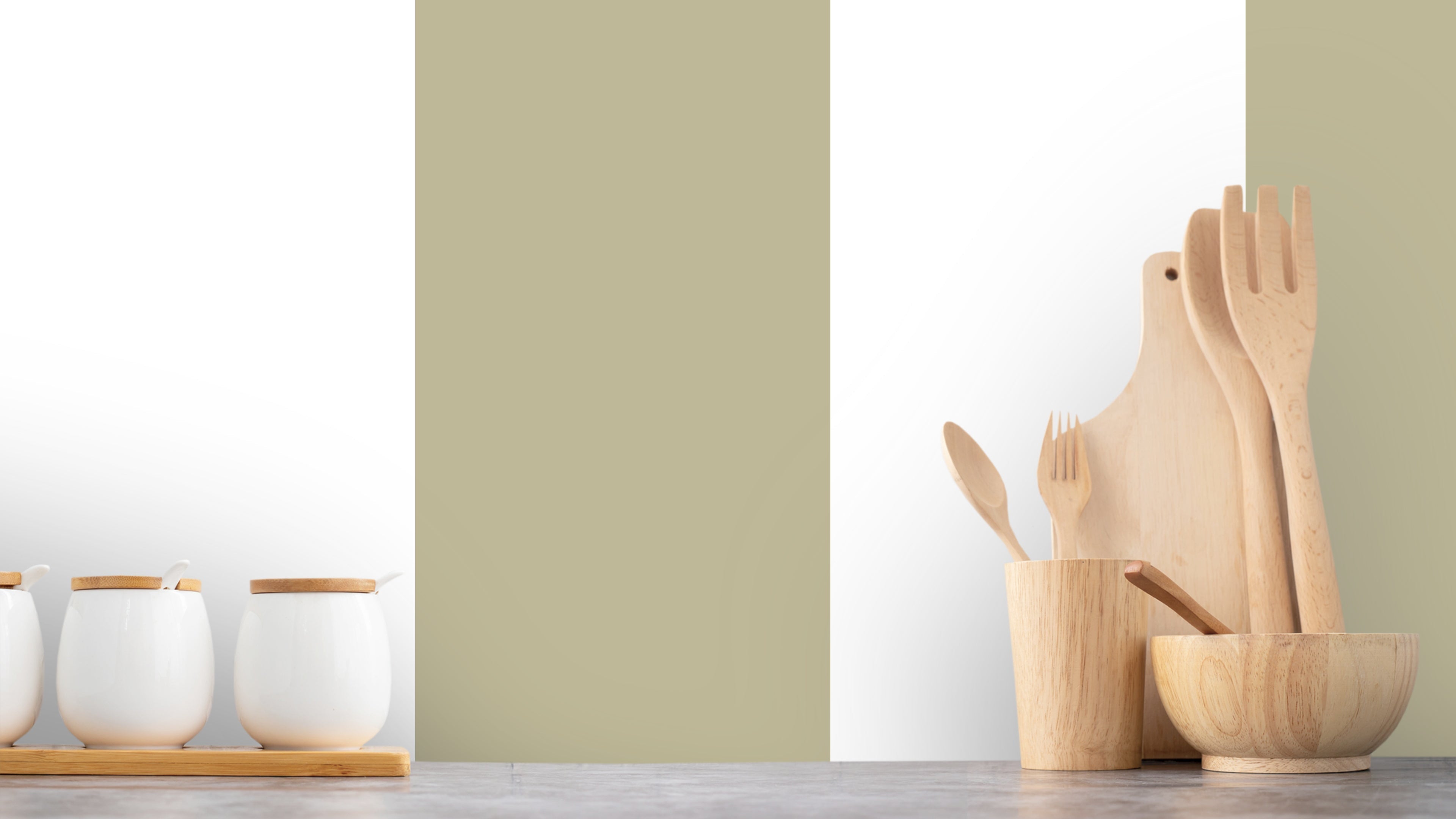 Big Stripes - Vit/Beigare – Klassisk randig tapet för tidlösa hem