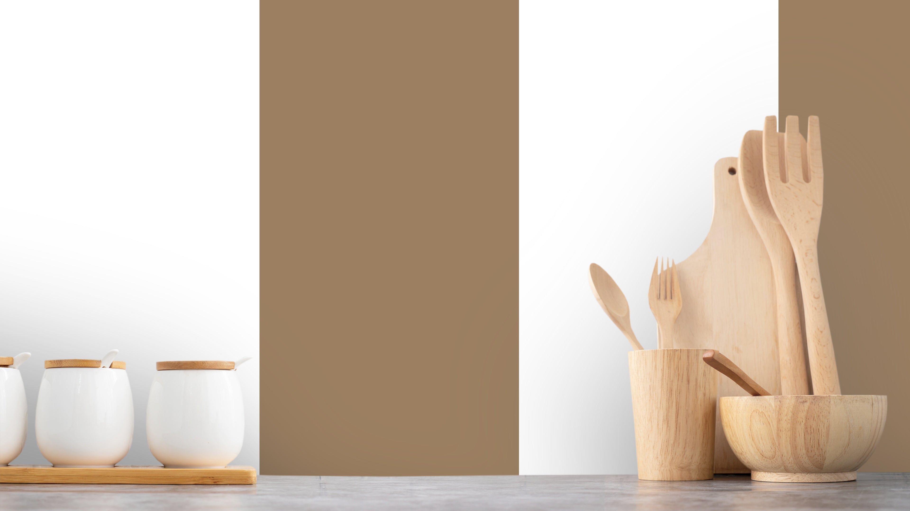 Big Stripes - Vit/Terracottaröd