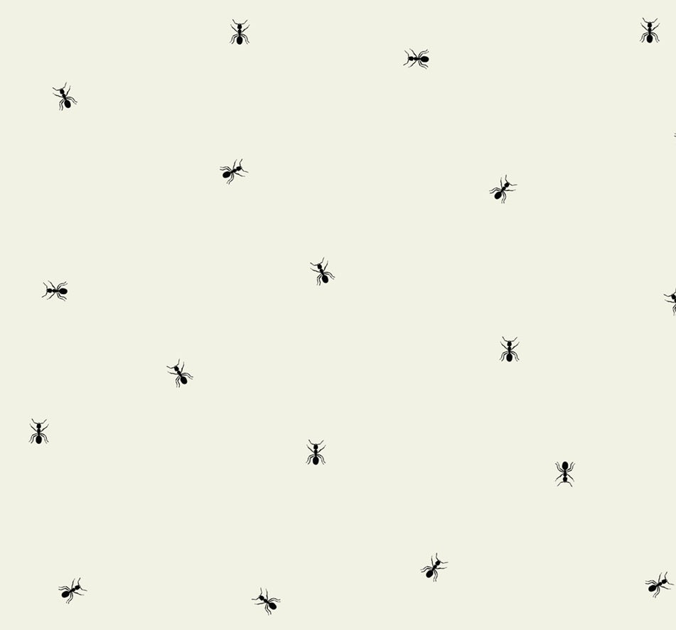 Myror - Lekfull tapet med små myror för barnrum och vardagsrum