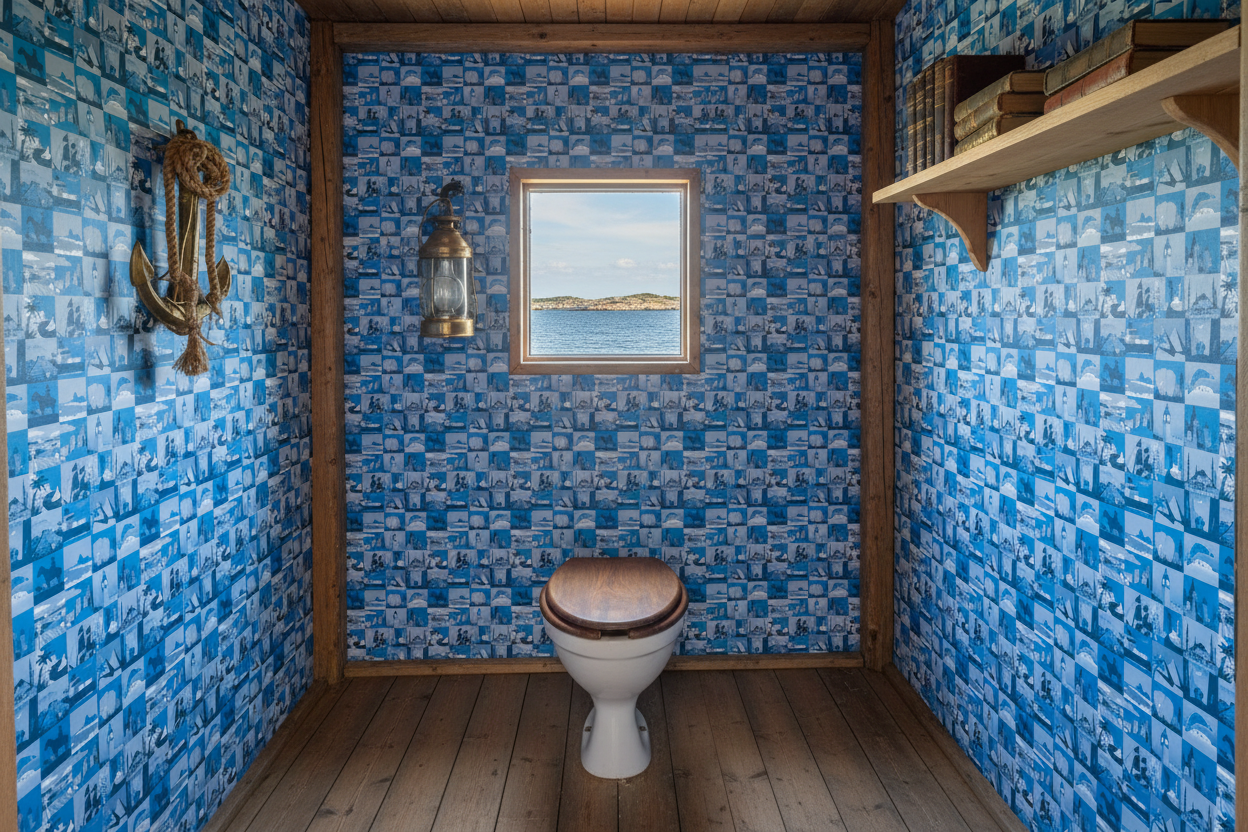 Jorden i byggsats - Blått kollage med världens alla hörn