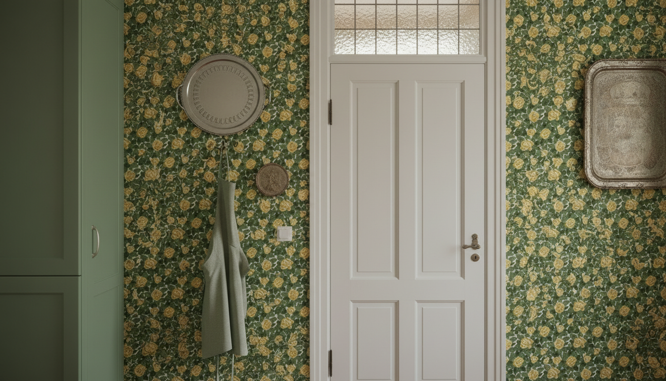 Gula Rosor - Tapet med klassiska rosor i varma gula toner