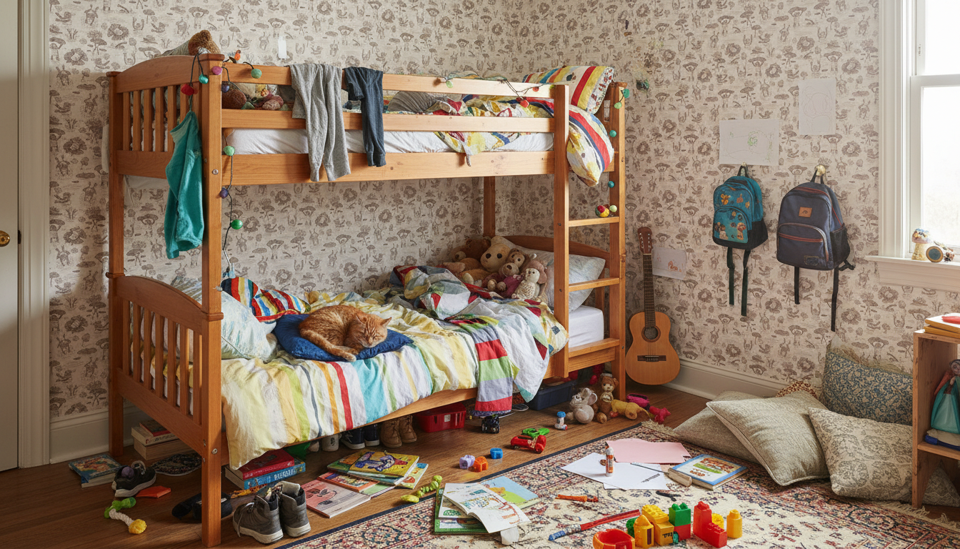 Badgroda - Grå - Barnrumstapet med grodor och näckrosor