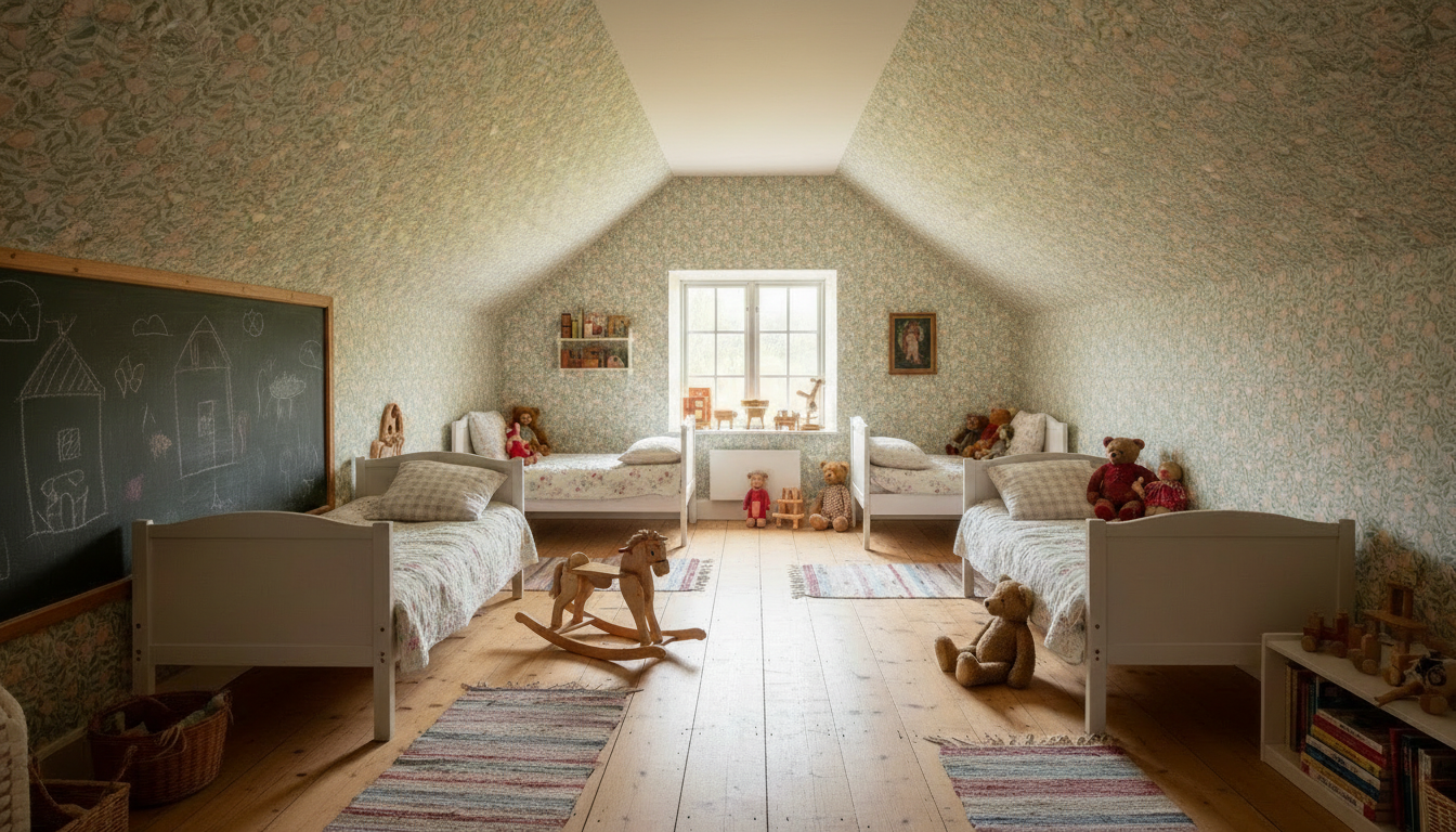 Orange Blossom Pastel – Tapet med apelsinträd i mjuka pastellfärger