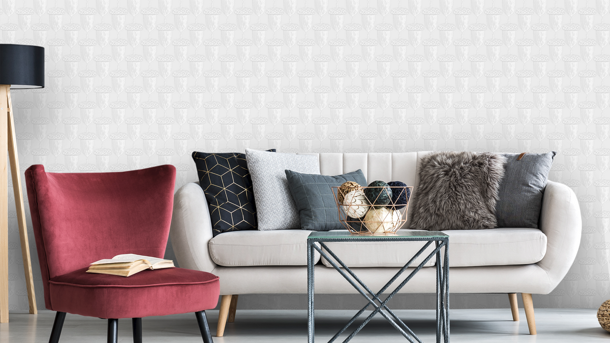 Reval Wallpaper Acorn Ash - Ljusgrå – kvalitetsprodukt för ett vackrare och mer hållbart hem