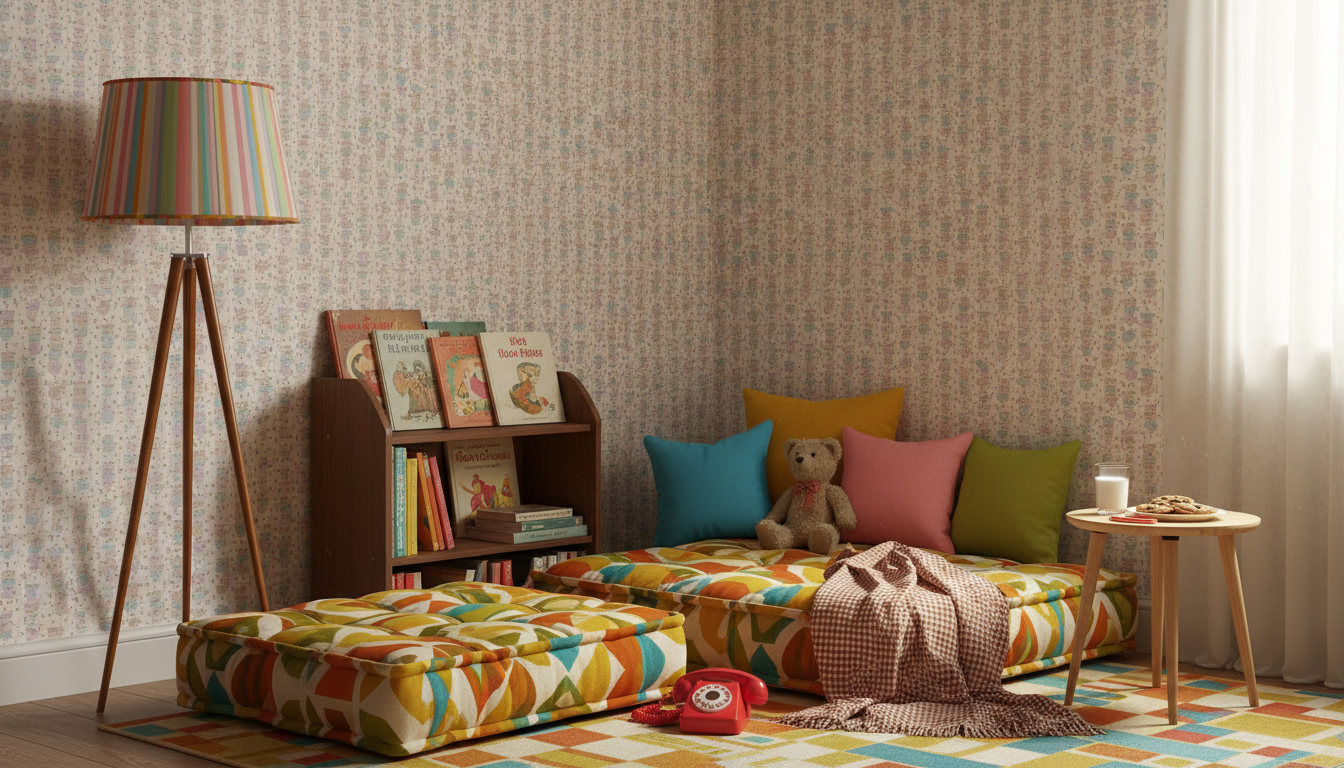 Showtime - Blås - Retrotapet med lekfull charm