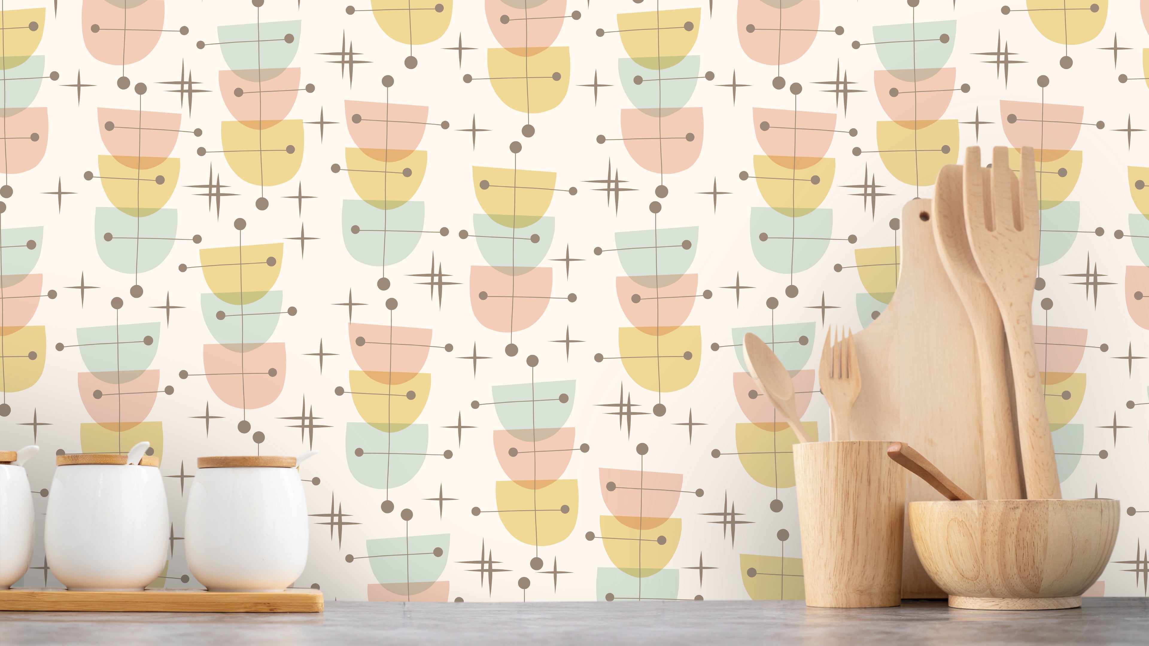 Showtime - Martini - Retrotapet med lekfull charm