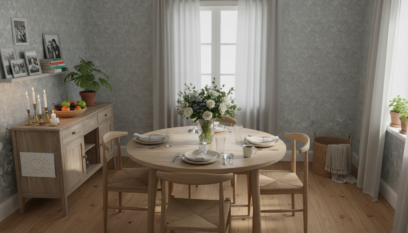 Mariposa - Regntunga moln - Fjärilstapet i akvarell med melerad bakgrund