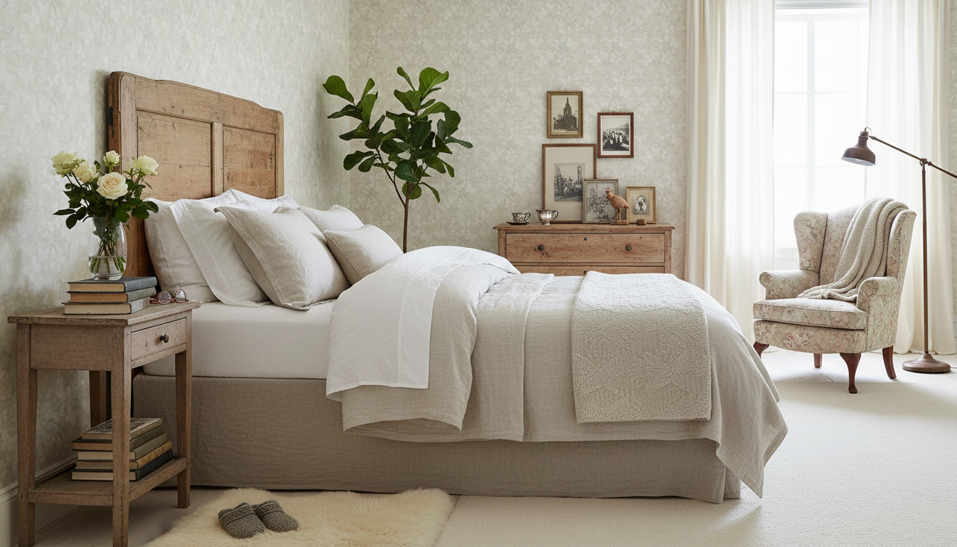 Mariposa - Unbleached - Fjärilstapet i akvarell med melerad bakgrund