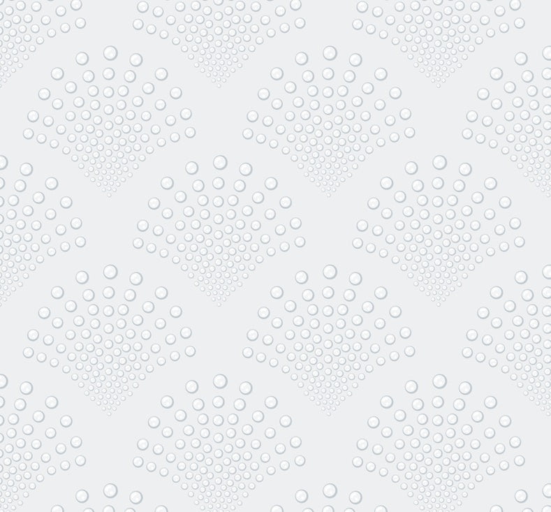 Morgondagg - Tapet med Art Deco-mönster i morgondisgrått