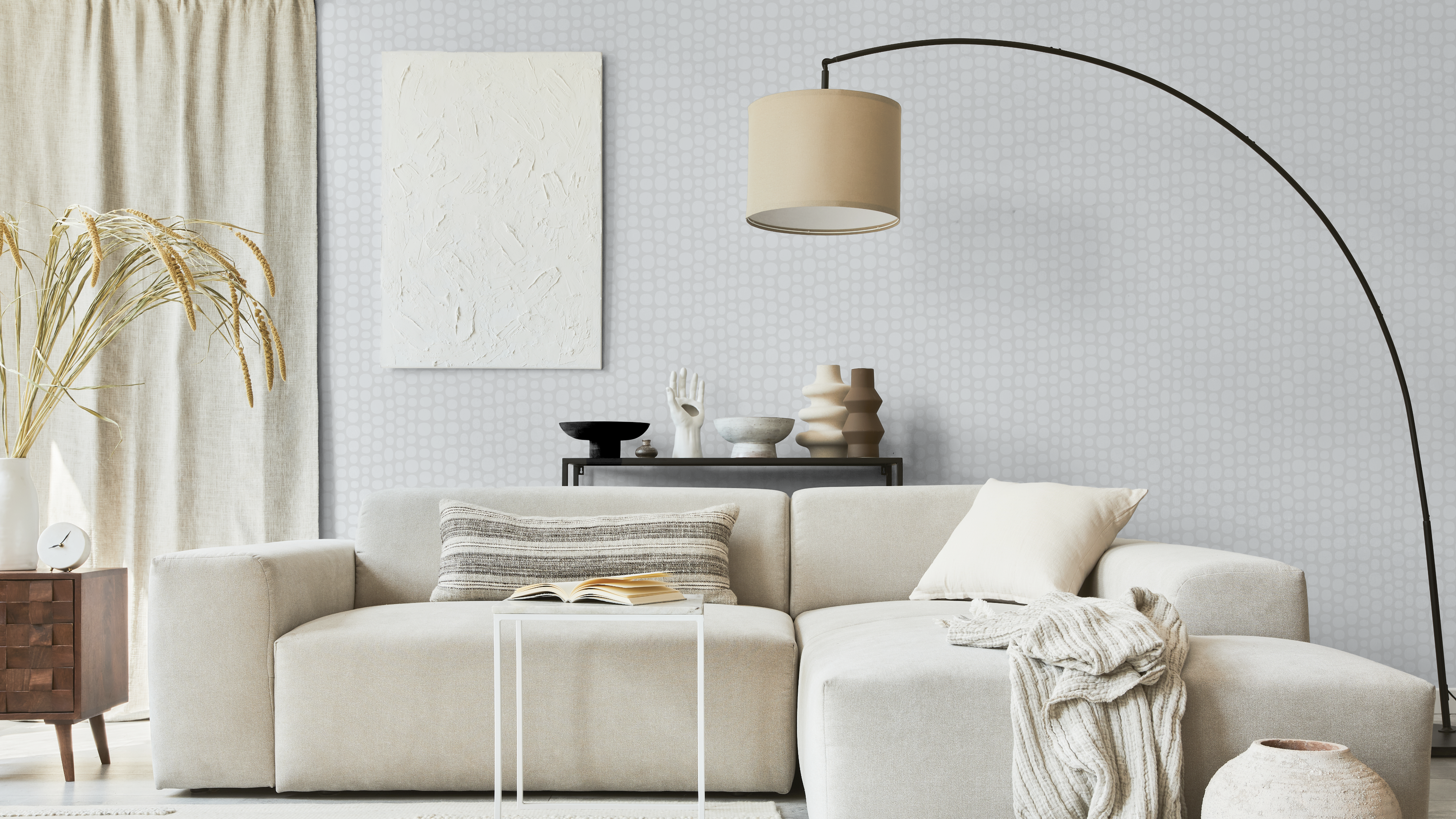 Prickodil - Cold - Asymmetrisk retrotapet med oregelbundna prickar