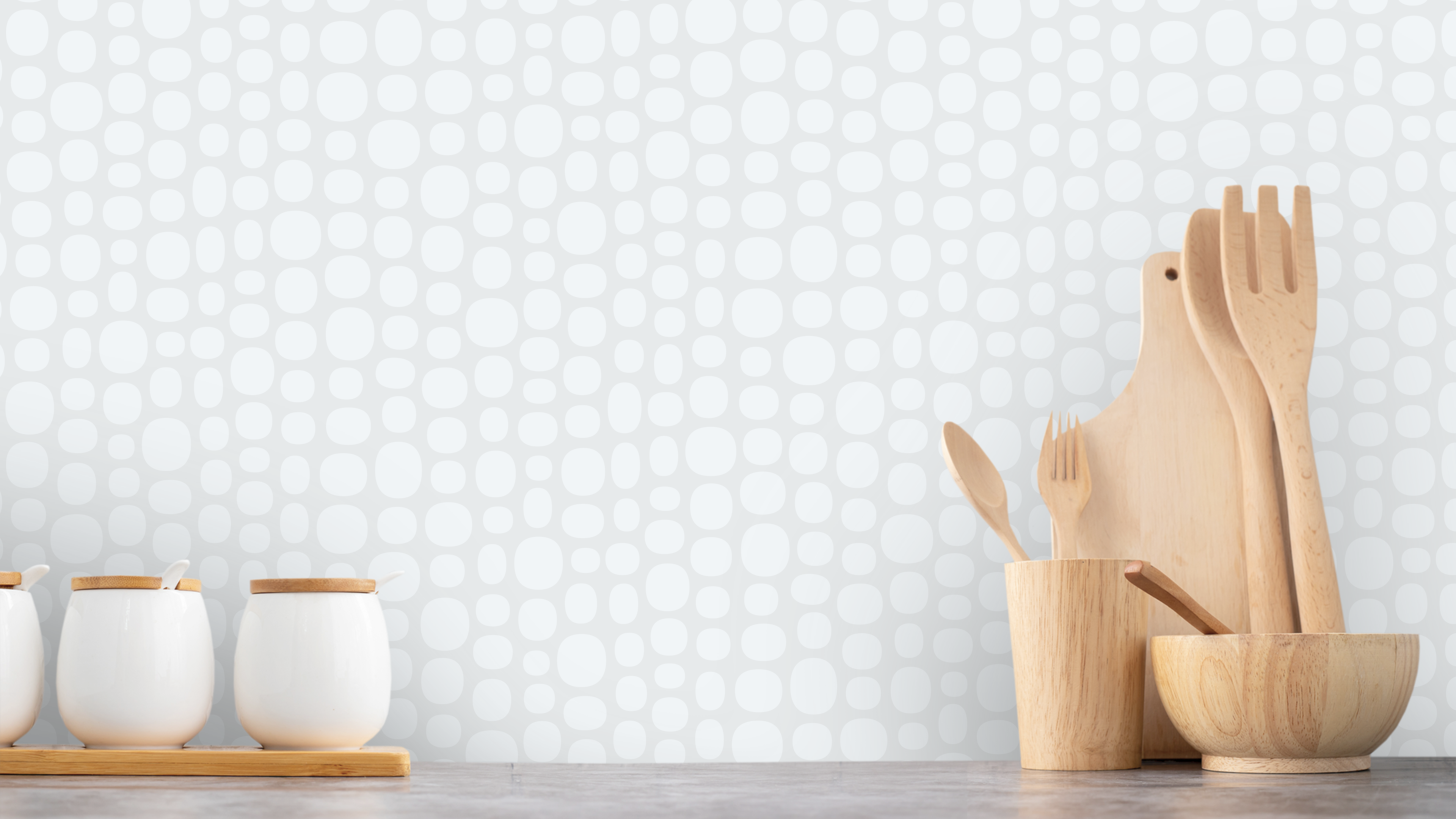 Prickodil - Cold - Asymmetrisk retrotapet med oregelbundna prickar