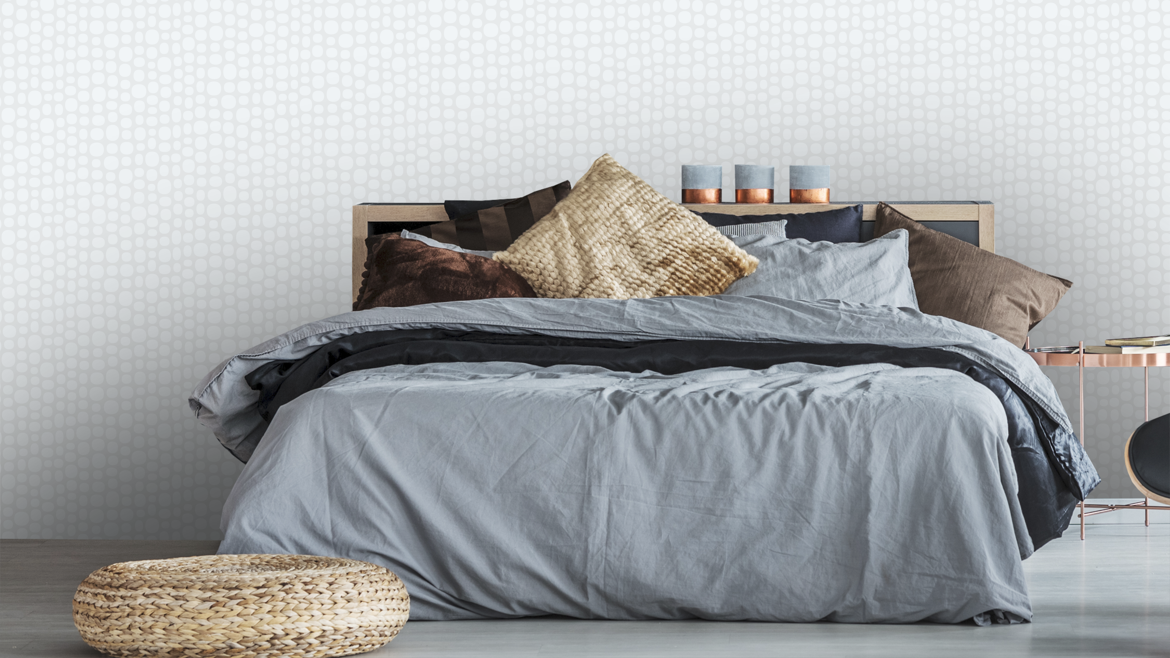 Prickodil - Cold - Asymmetrisk retrotapet med oregelbundna prickar