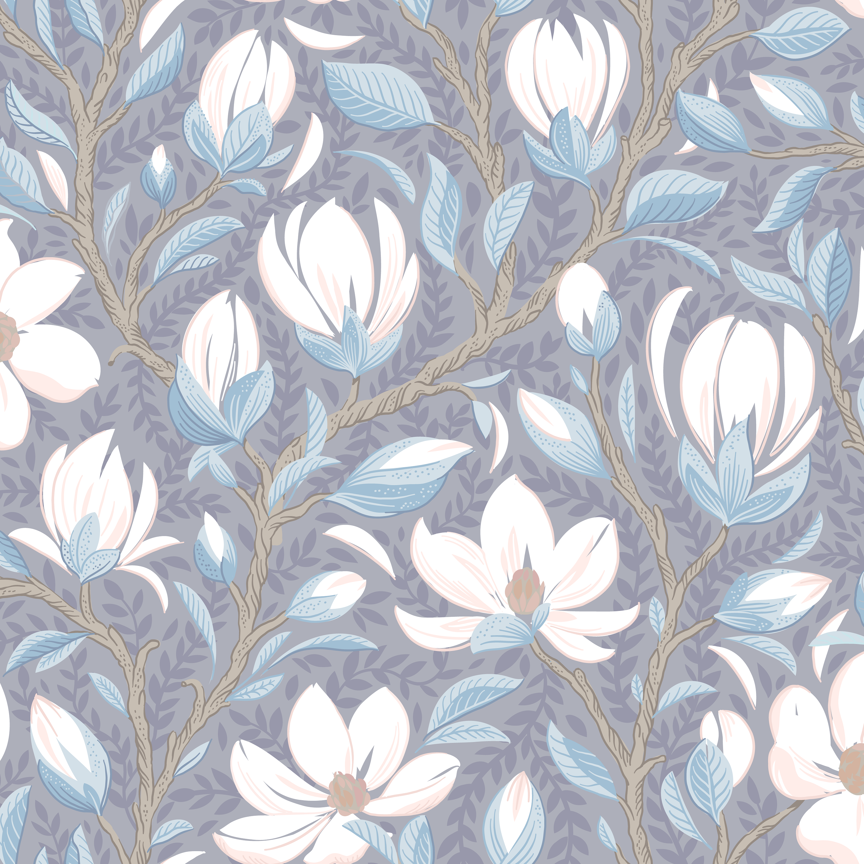 Magnolia Spring - Blue