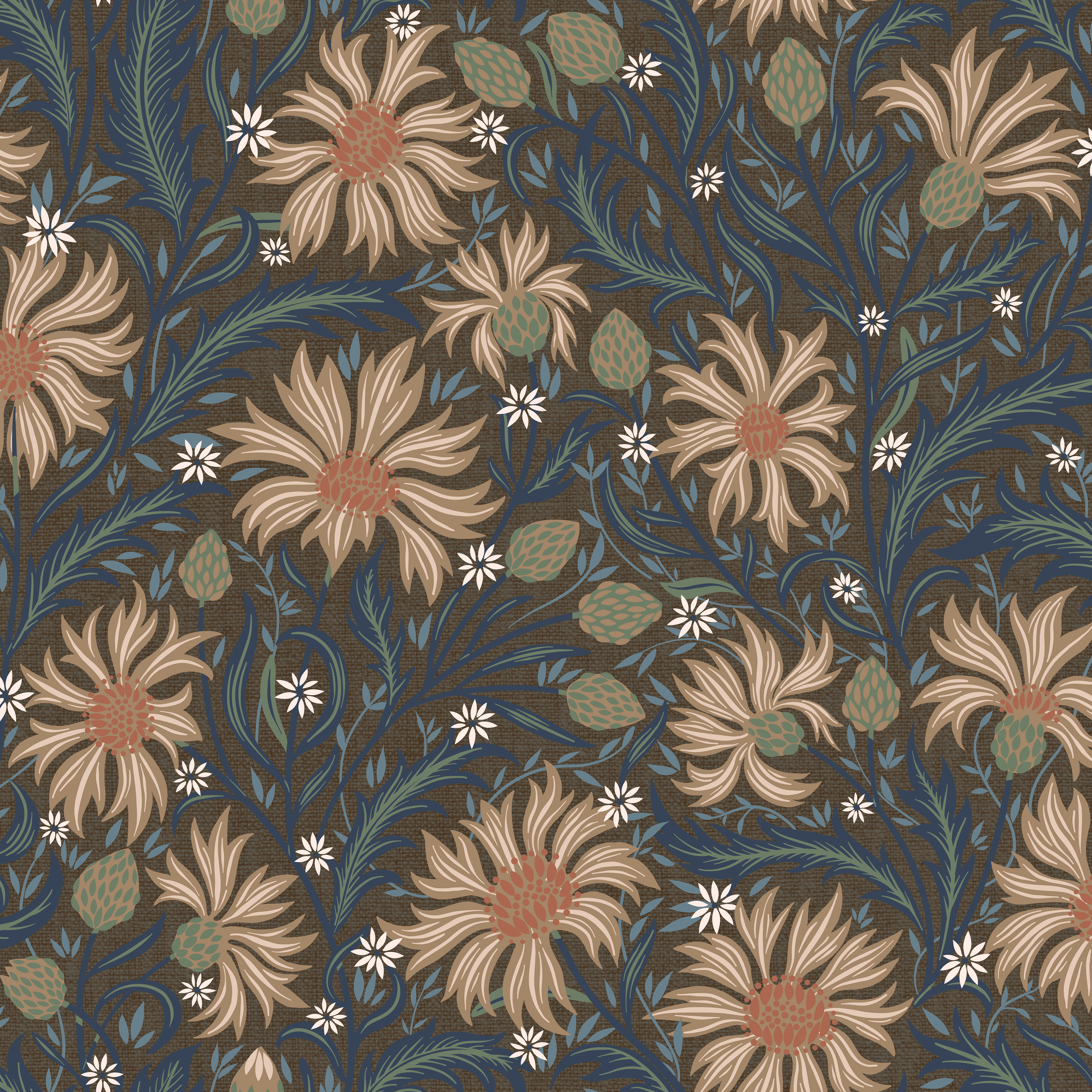 Cornflower Field - Sunset Earth