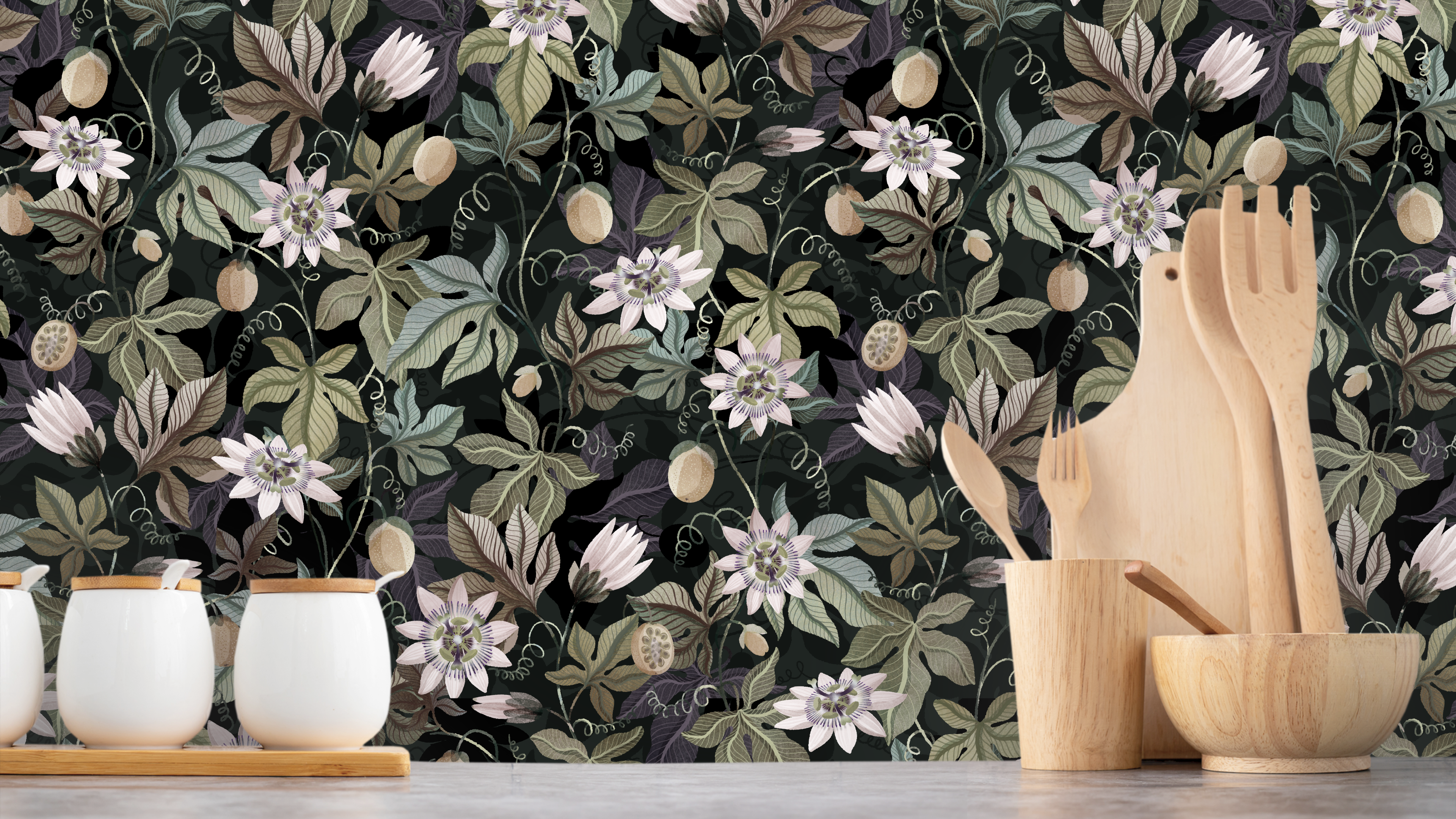 Passiflora Climbing Vines - Charcoal