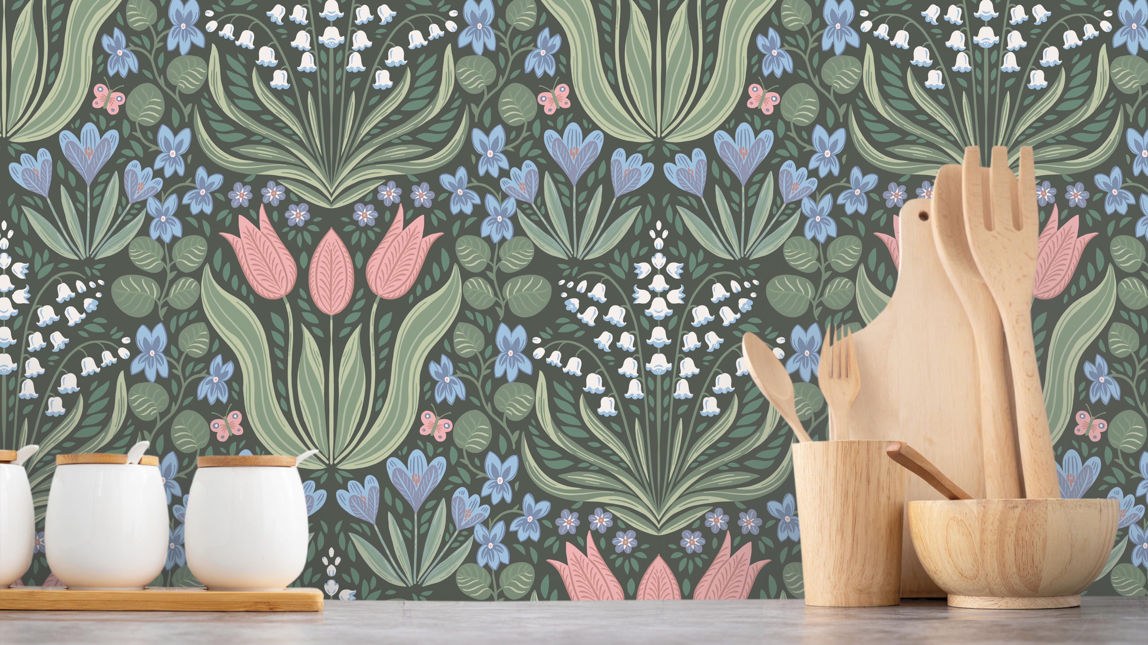 Vårrabatt - Grönska