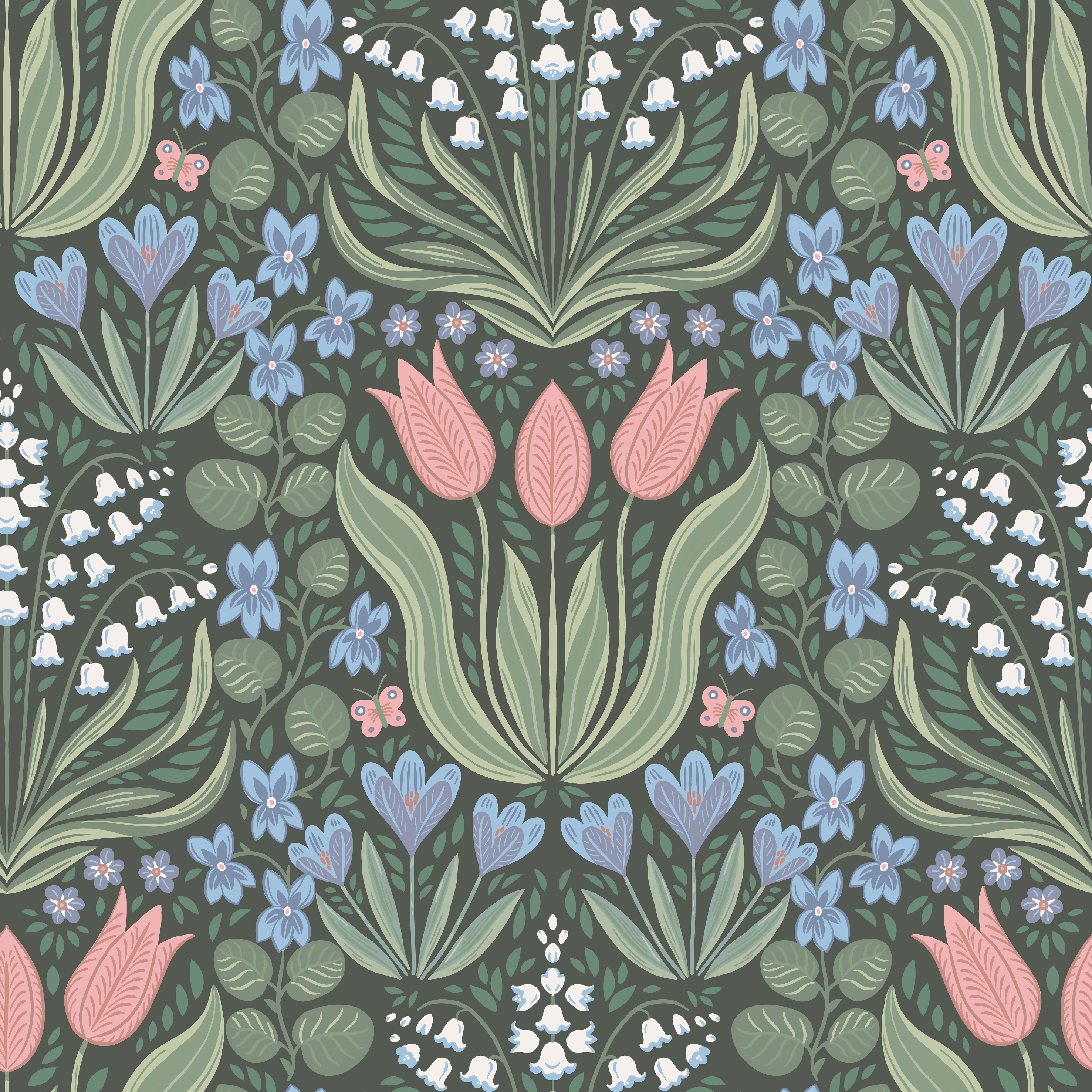 Vårrabatt - Grönska