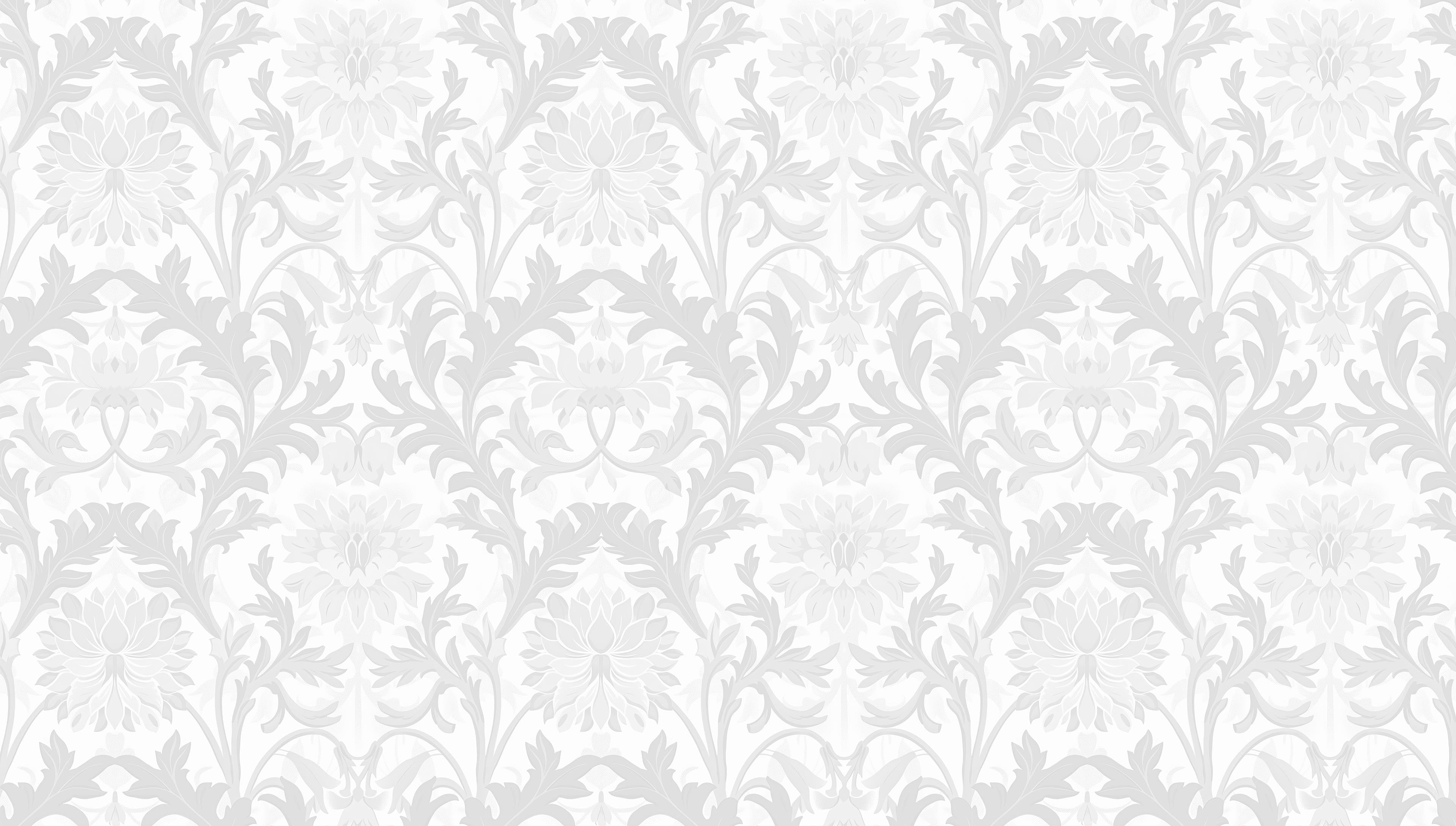 Jennie - Grå - Botanisk tapet med blommor och blad