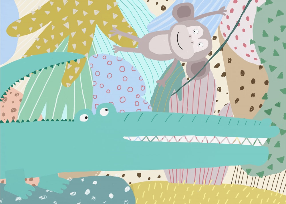 Playful Jungle Animals
