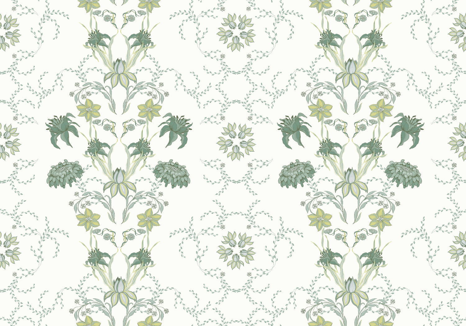 Sweet Serenity - White -Green