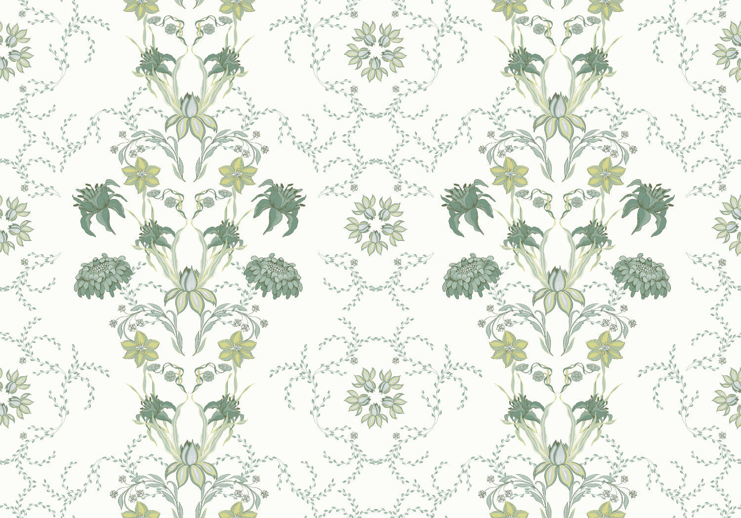 Sweet Serenity - White -Green