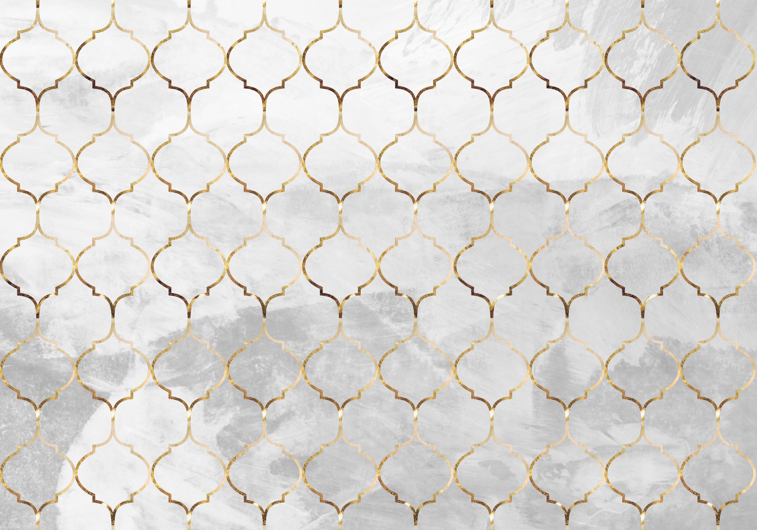 Moroccan wall mural concrete gold