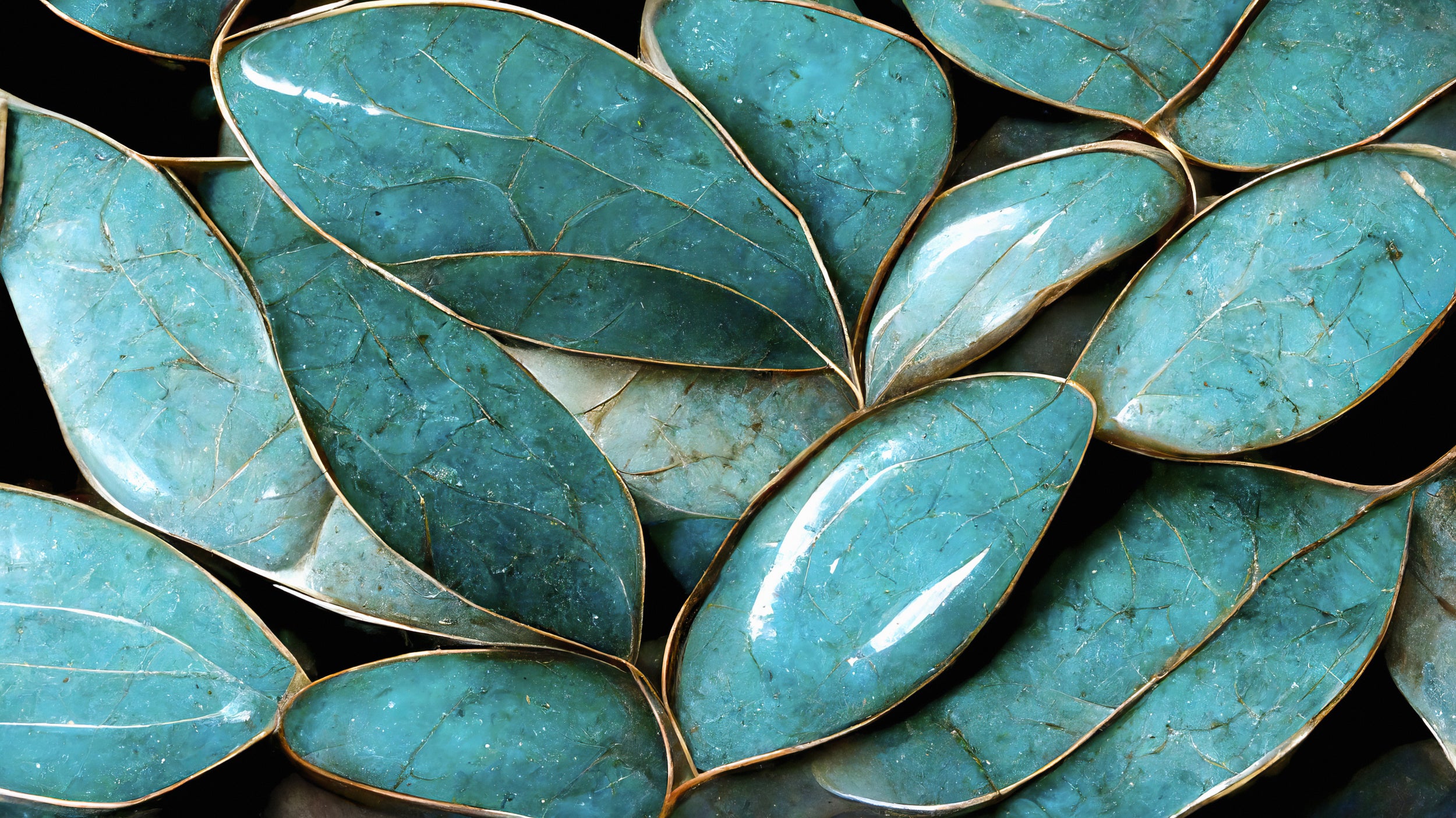 Turquoise Leafs