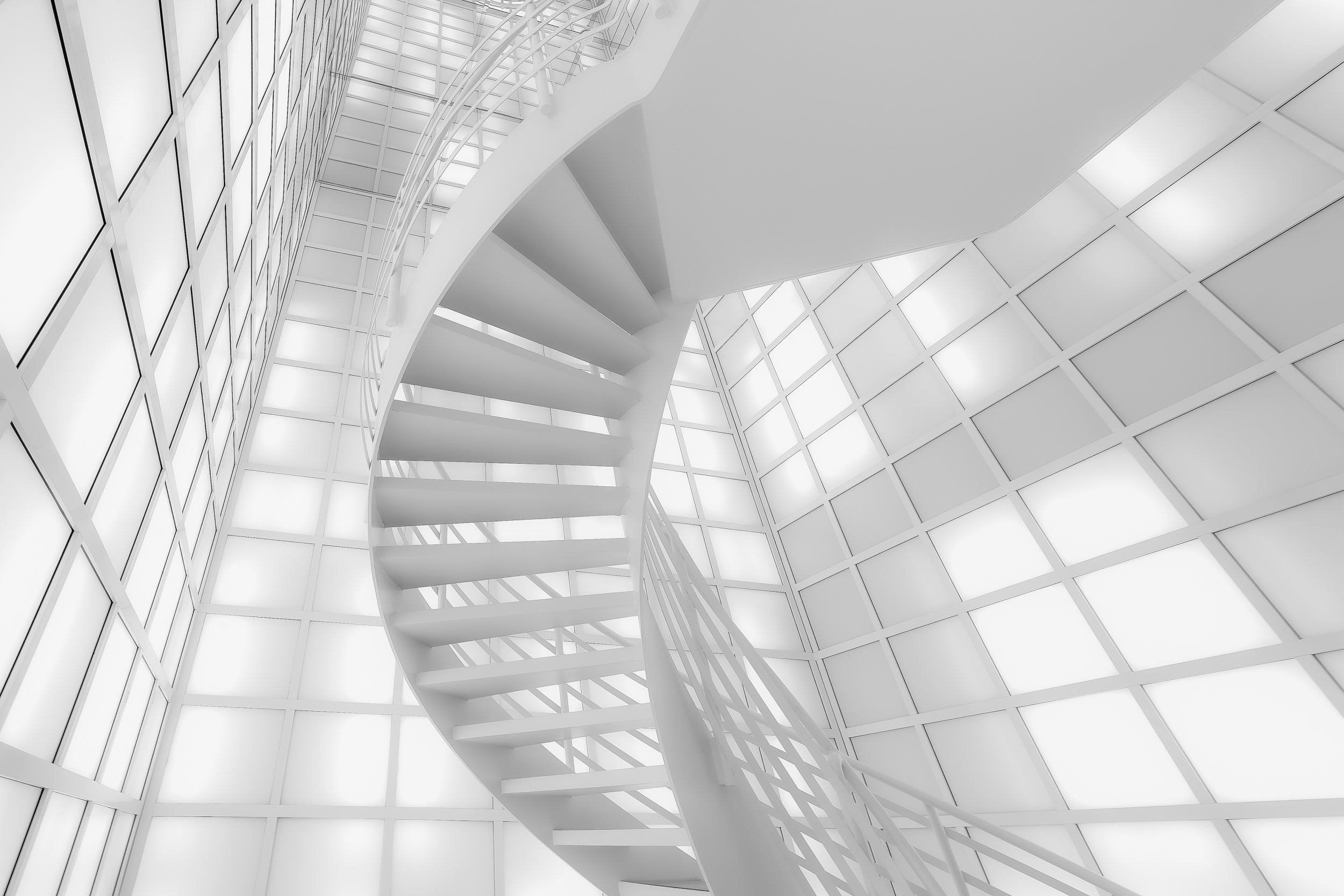 Stairs in White
